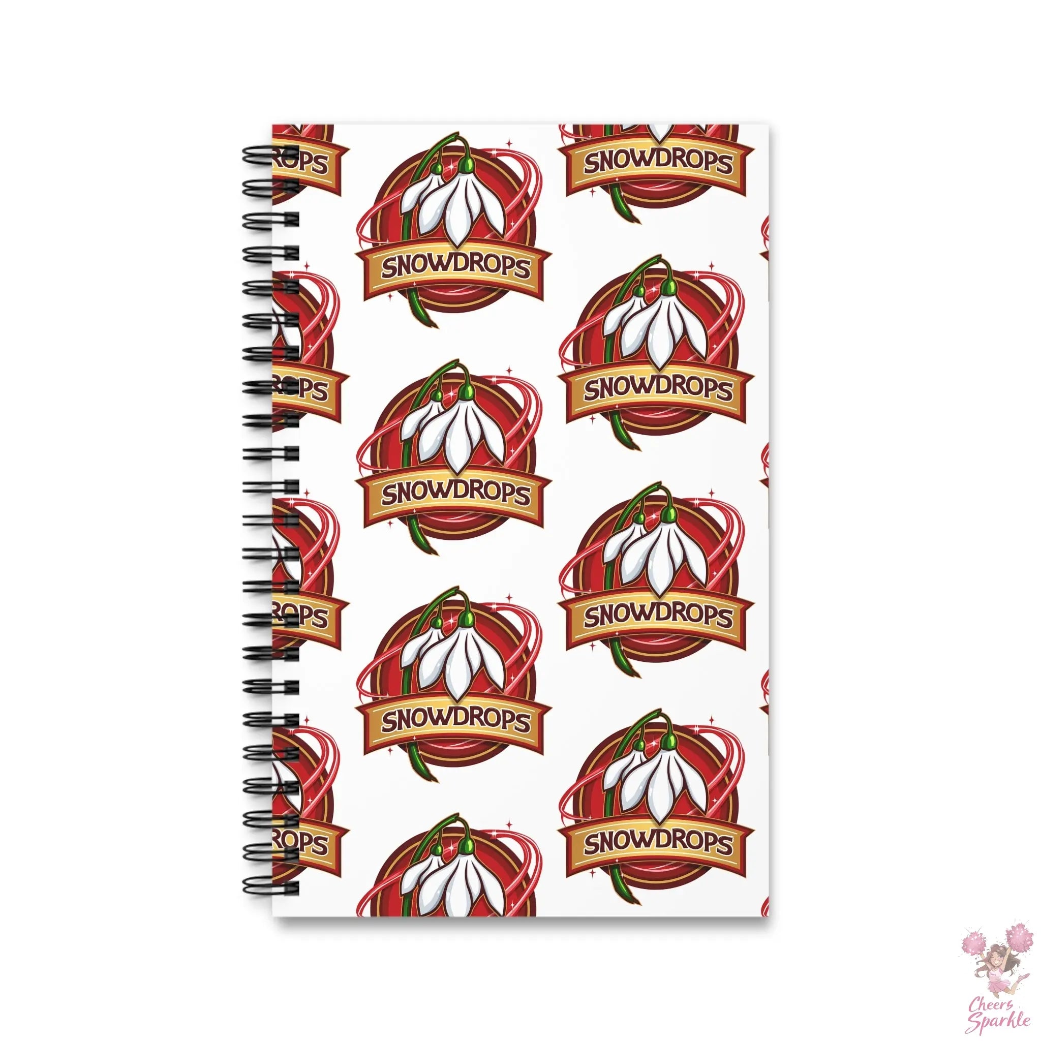 Invaders Snowdrops Spiral Journal Printify