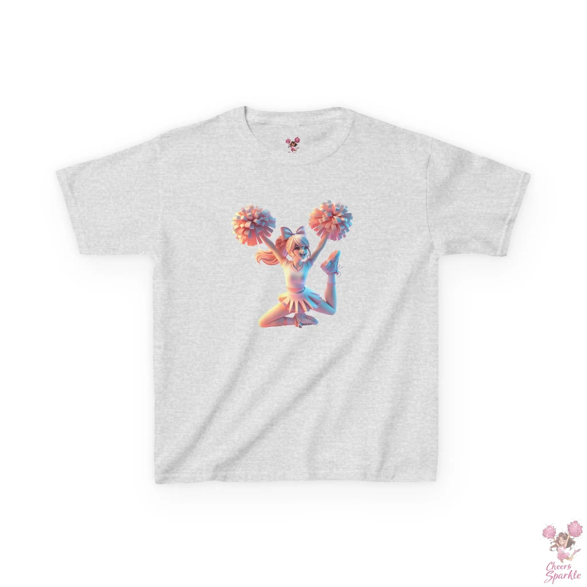 Lebendigen 3D-Druck eines Cheerleaders - Kids Heavy Cotton™ Tee Printify