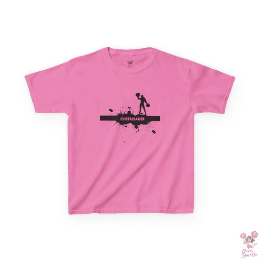 Kids T-Shirt mit einer Silhouette einer Cheerleaderin Printify