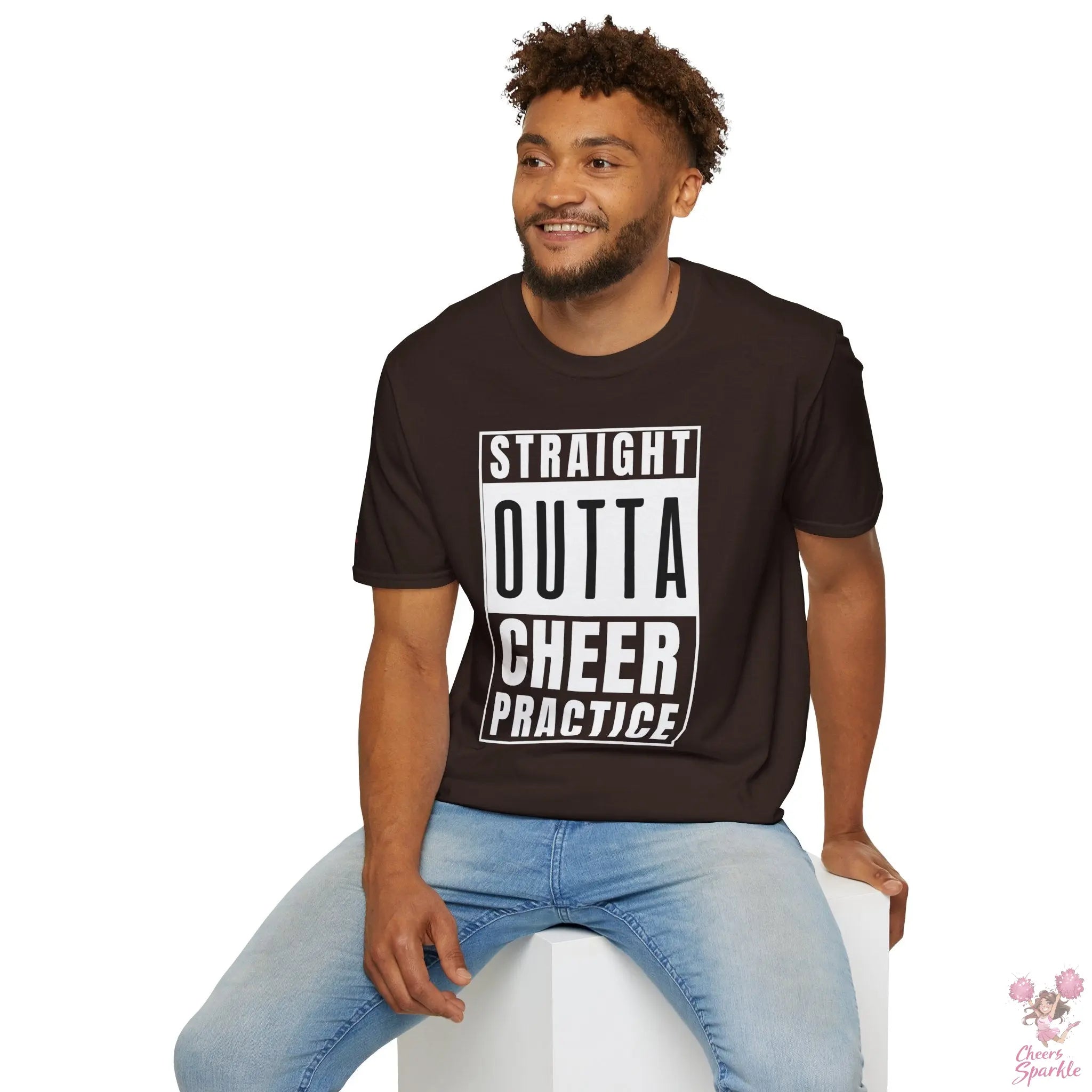 T-Shirt - "Straight Outta Cheer Practice" Cheers and Sparkle