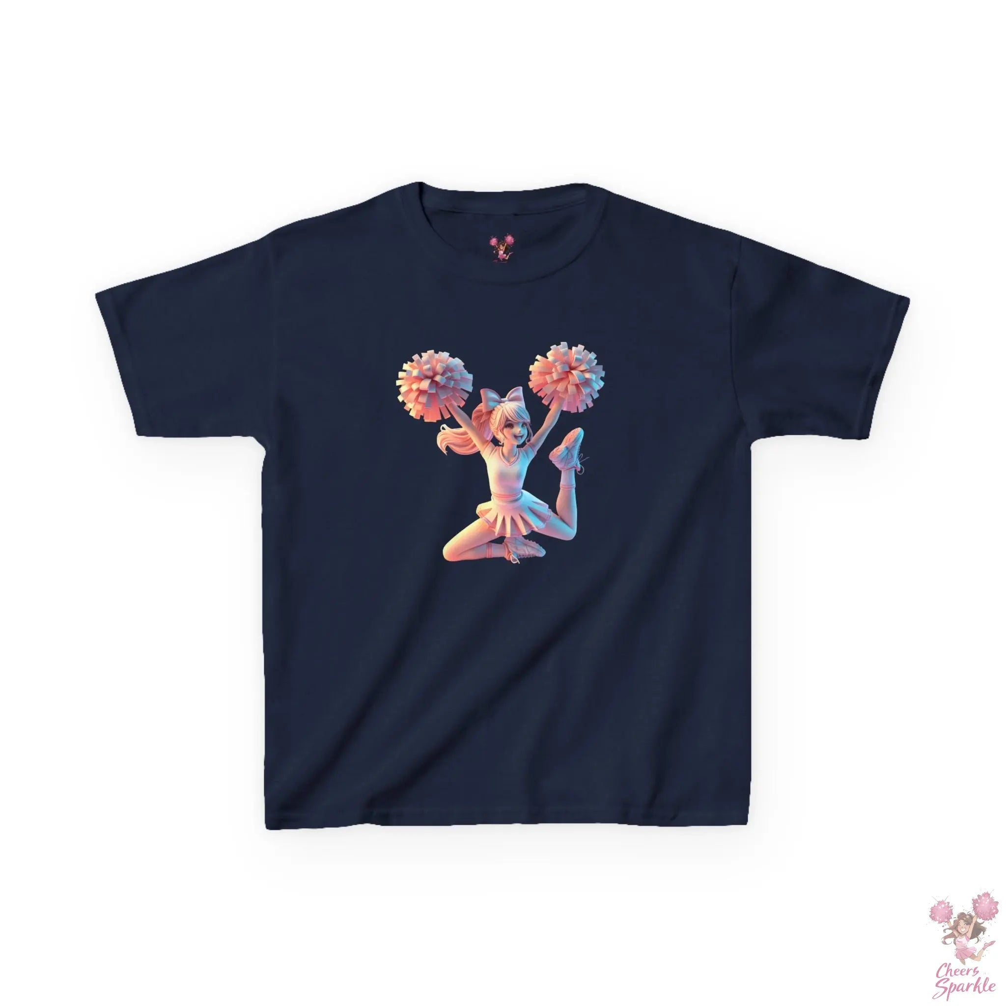Lebendigen 3D-Druck eines Cheerleaders - Kids Heavy Cotton™ Tee Printify