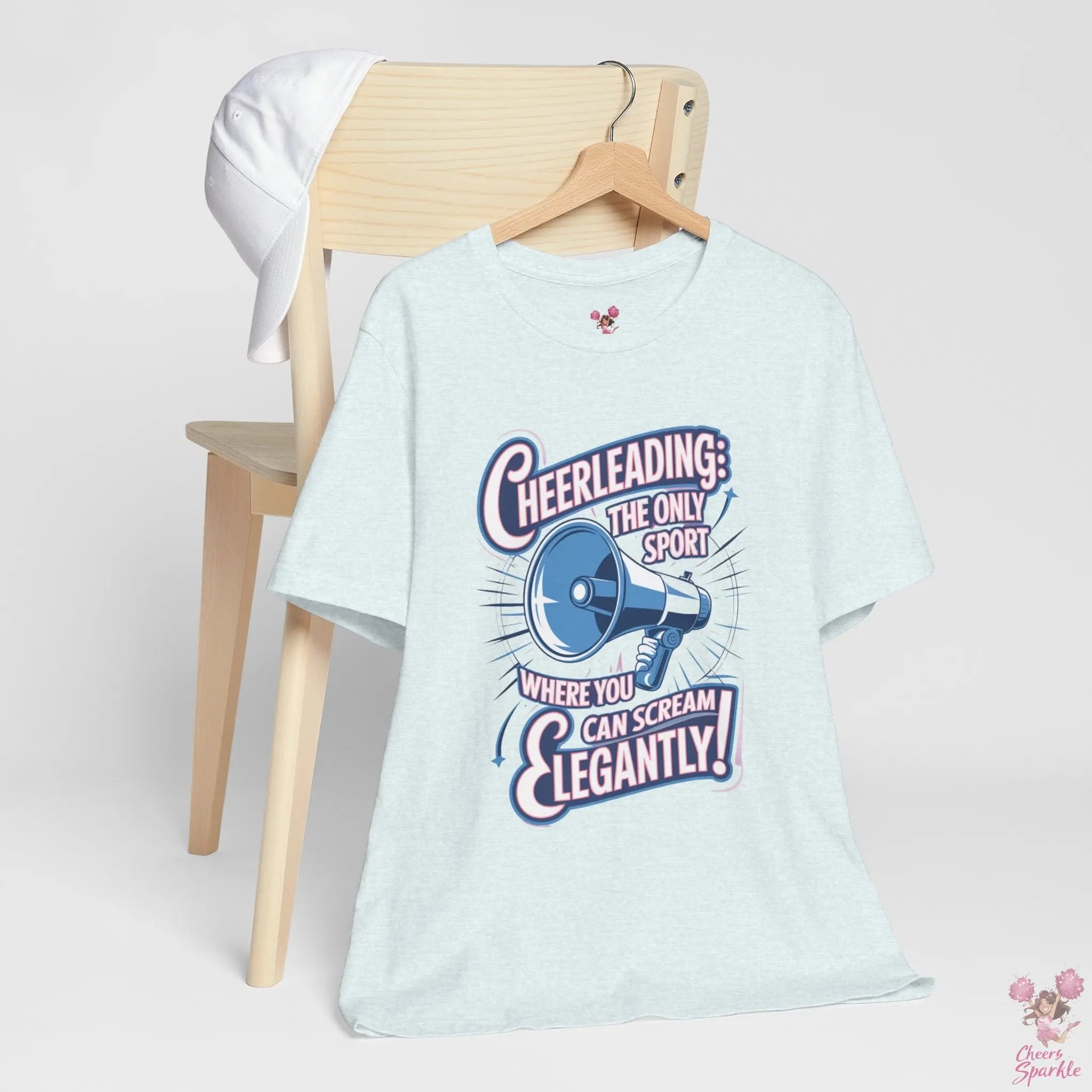 Cheerleading T-Shirt „Cheerleading: The Only Sport Where You Can Scream Elegantly!“ Cheers and Sparkle