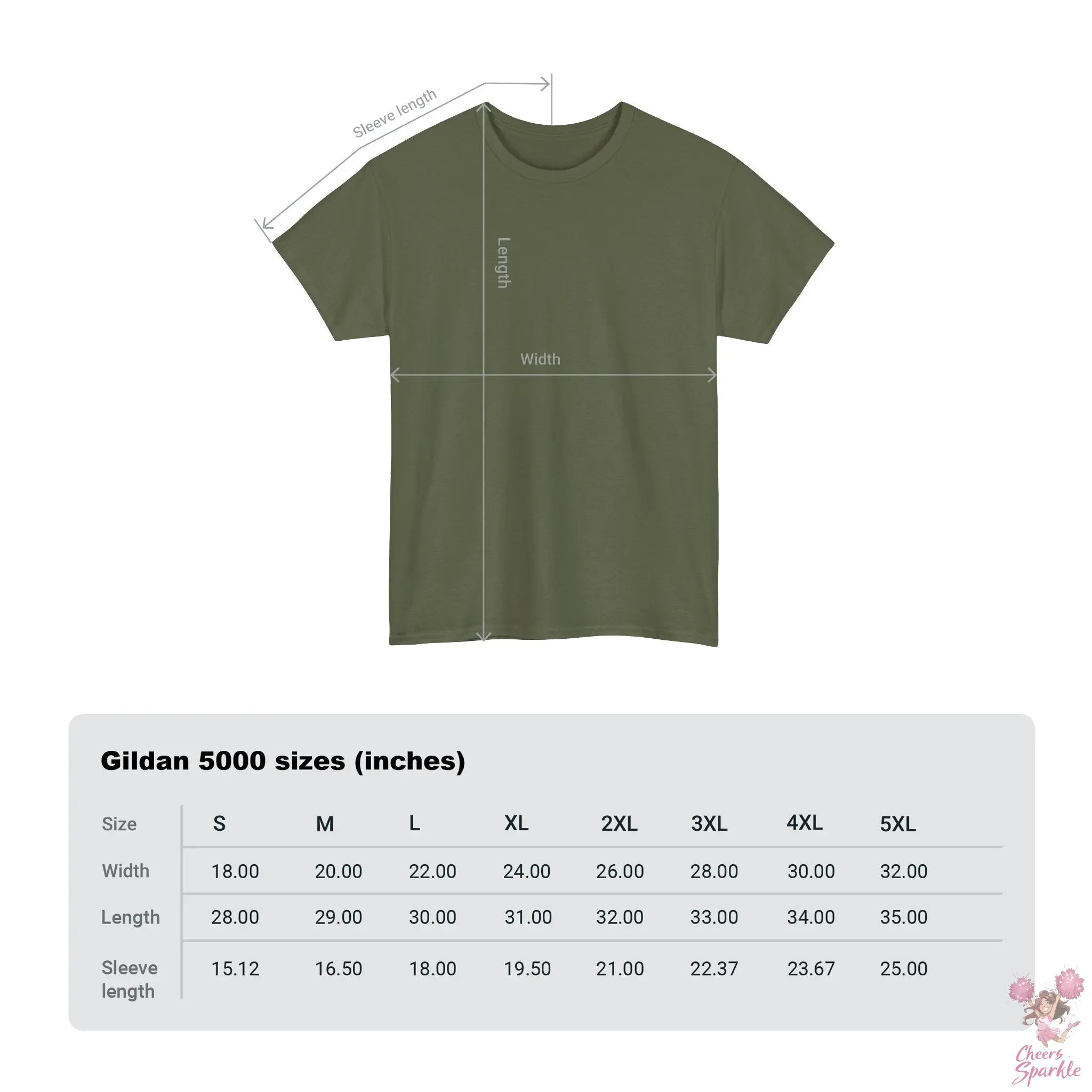 Heavy Cotton T-Shirt „Cheer is Life“ Printify