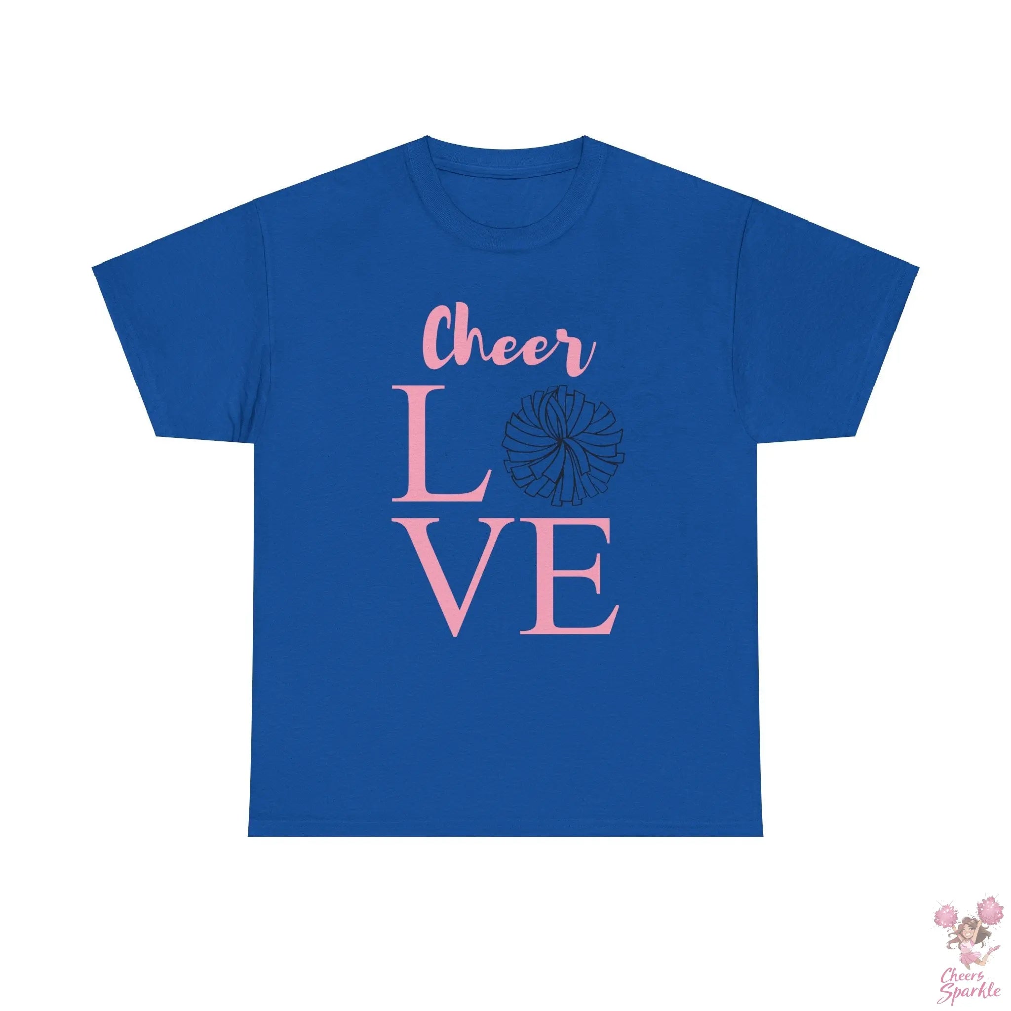Heavy Cotton T-Shirt "Cheer Love" Cheers and Sparkle