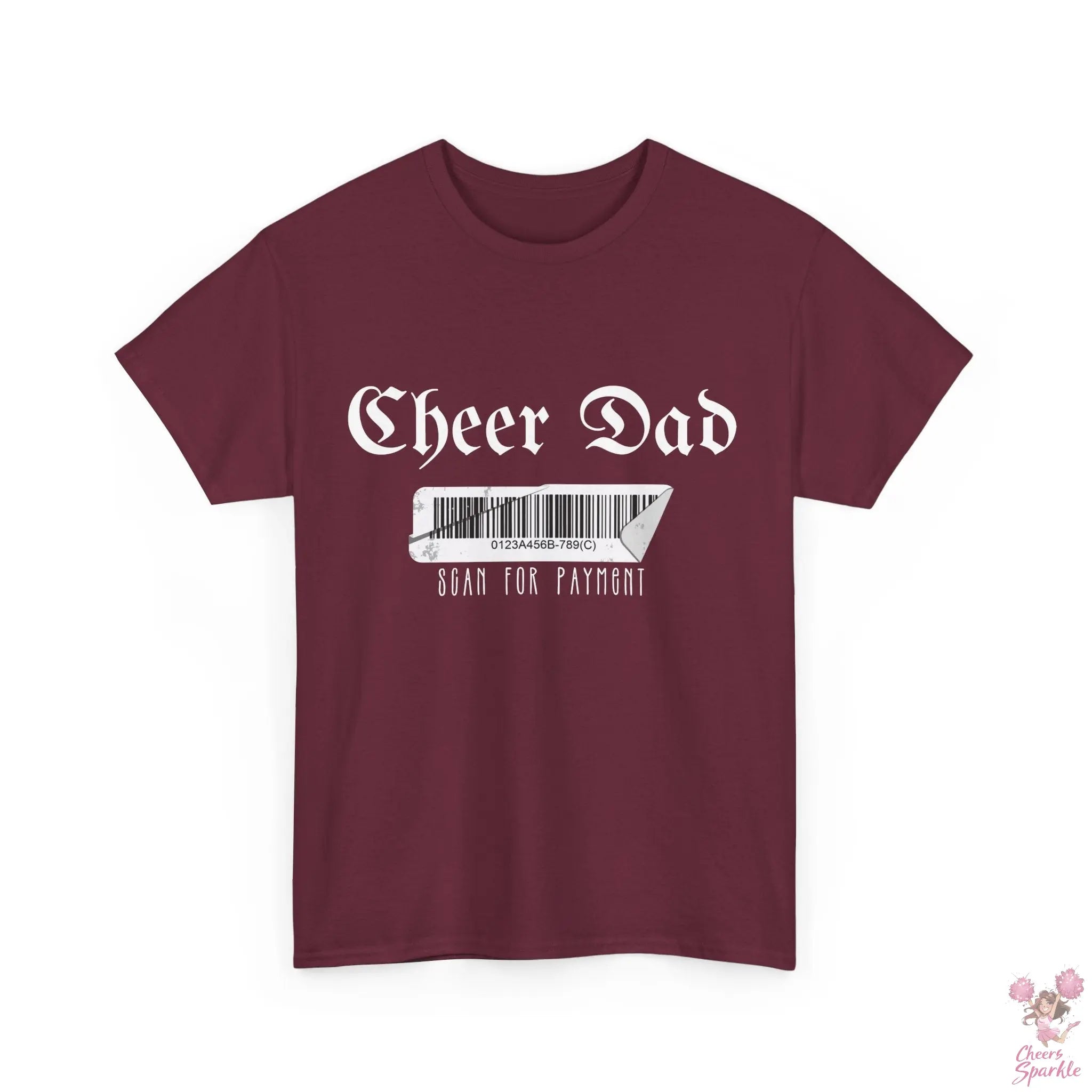 Cheer Dad Heavy Cotton T-Shirt Printify