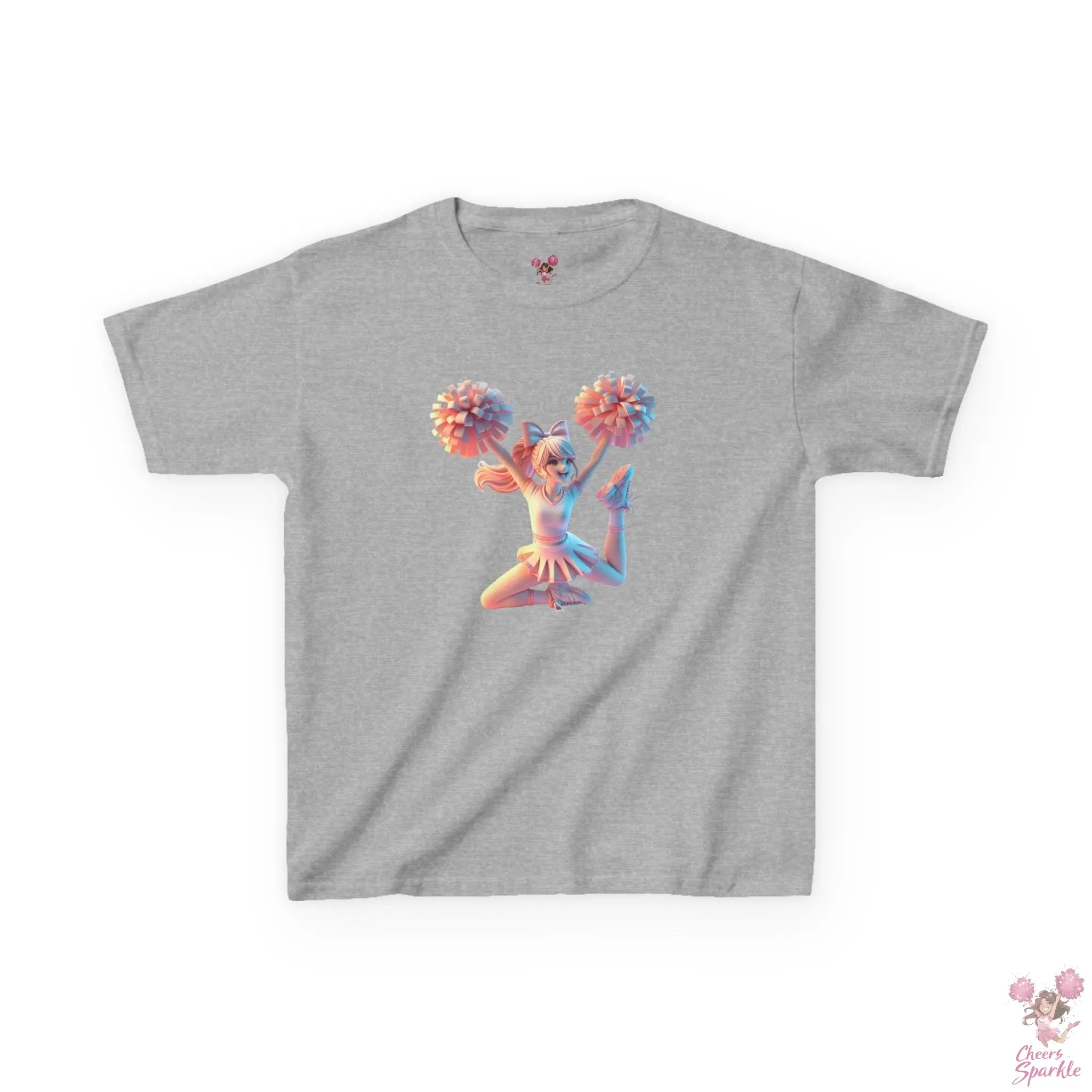 Lebendigen 3D-Druck eines Cheerleaders - Kids Heavy Cotton™ Tee Printify