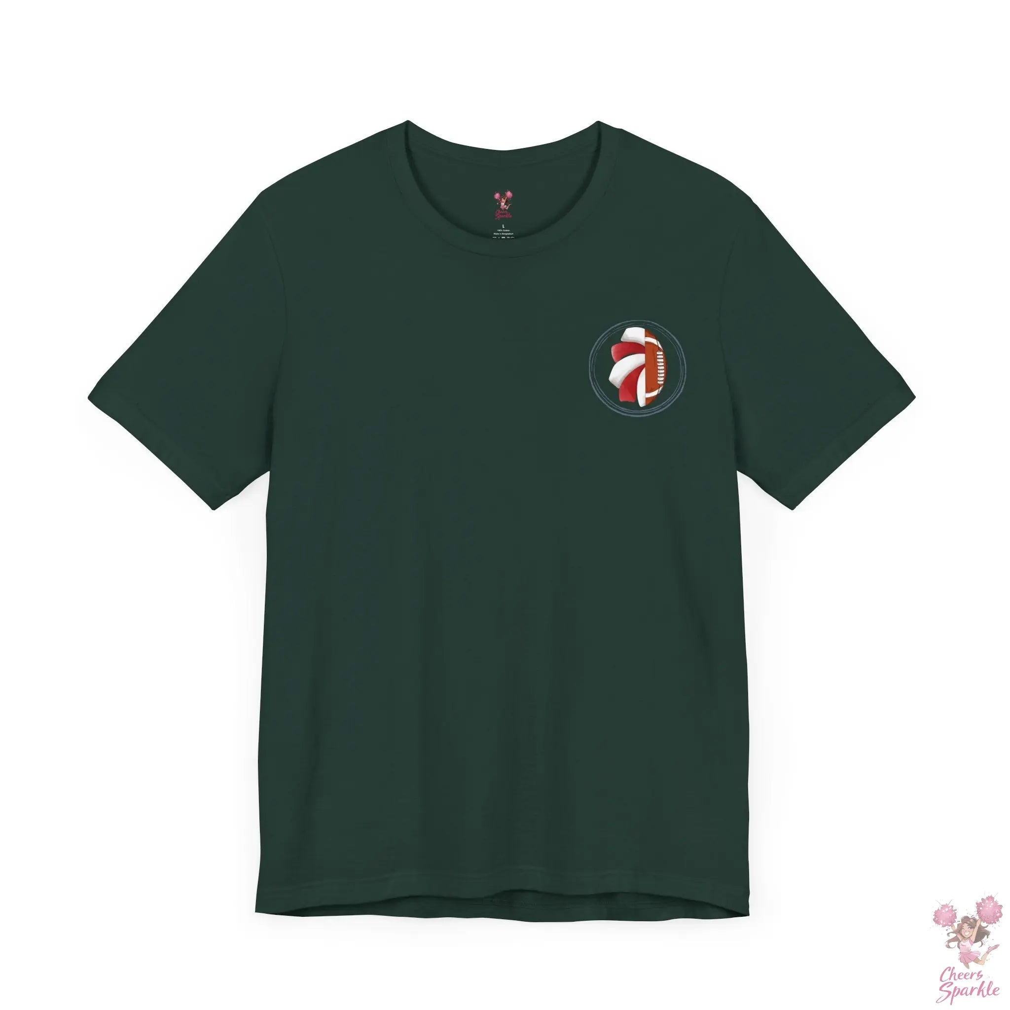 Mom T-Shirt "I Cheer for both Teams" Cheers and Sparkle