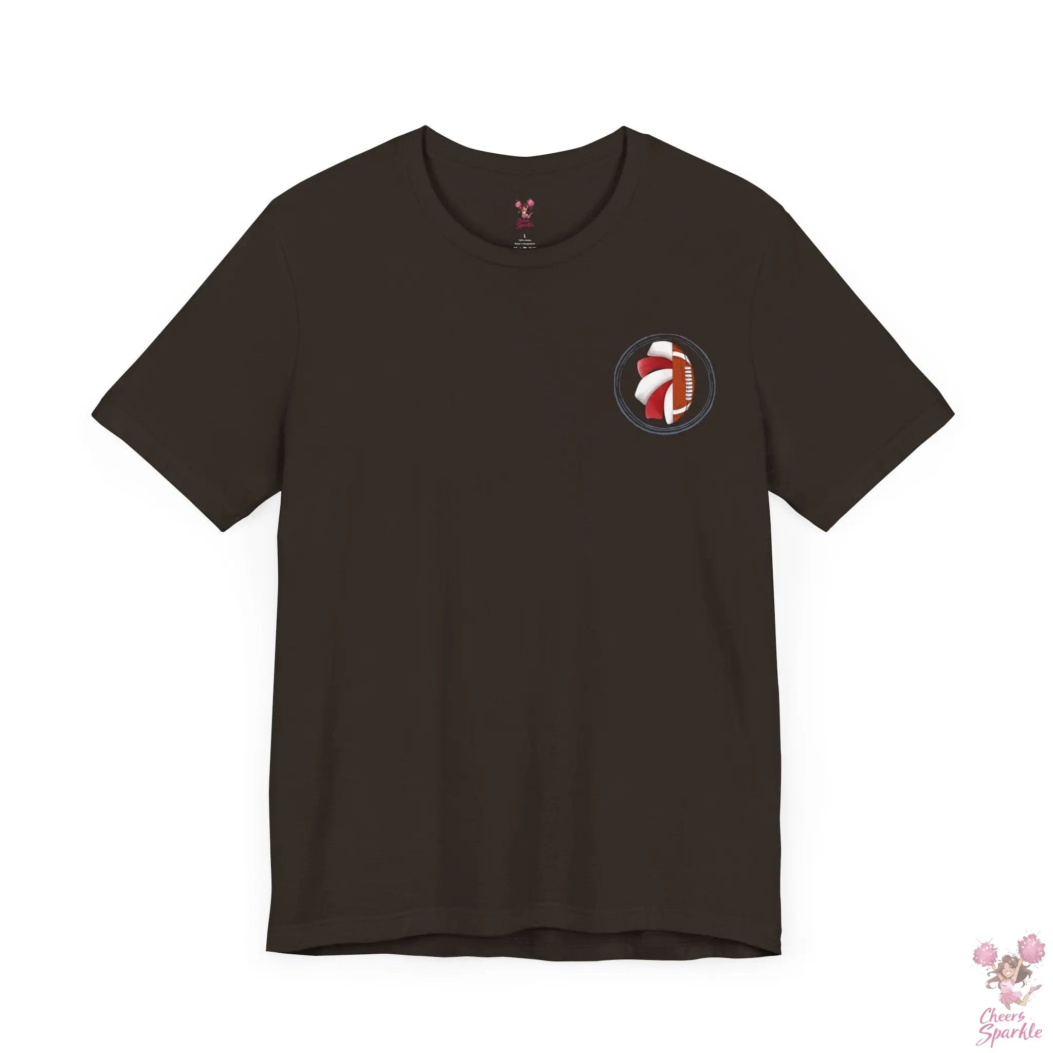 Mom T-Shirt "I Cheer for both Teams" Cheers and Sparkle