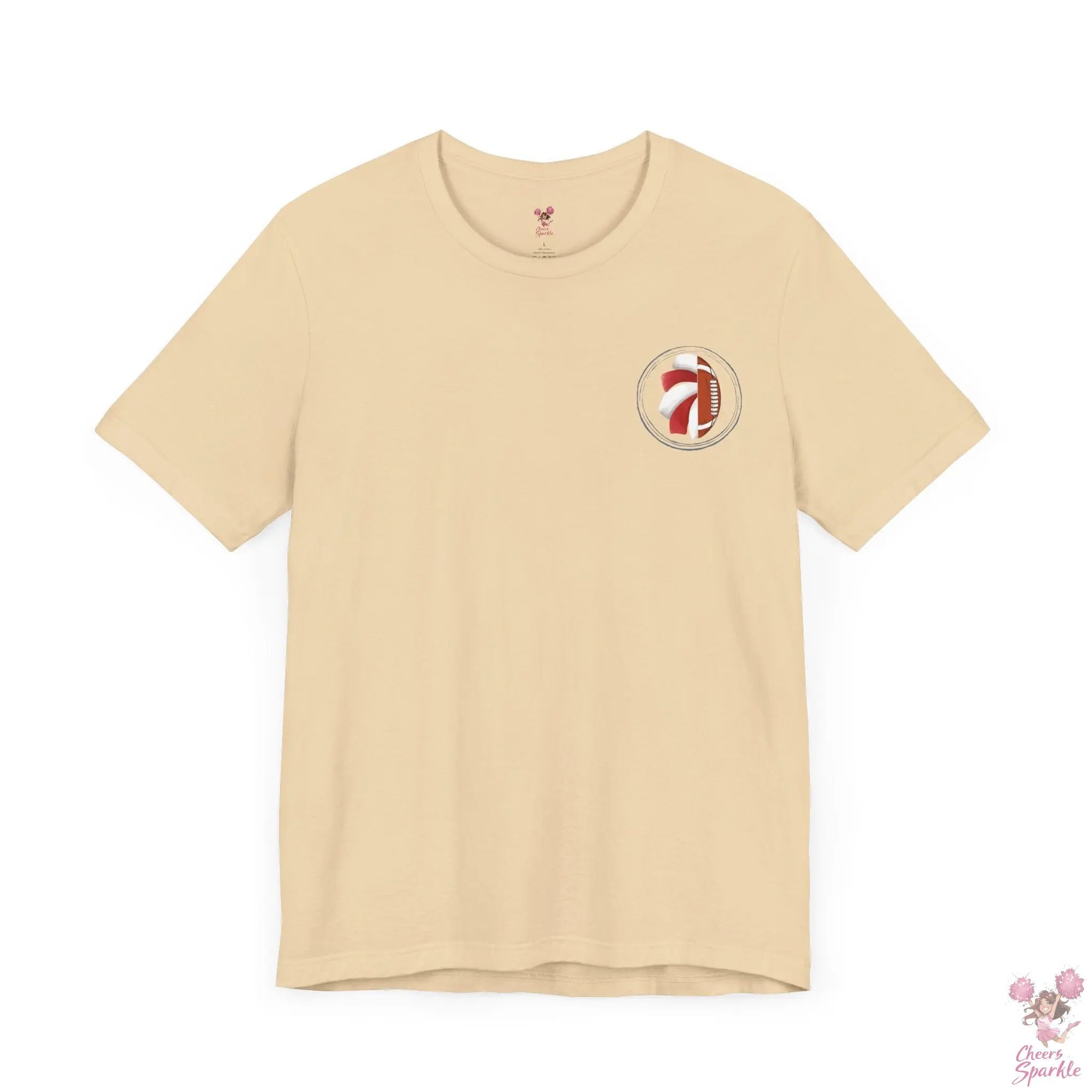 Mom T-Shirt "I Cheer for both Teams" Cheers and Sparkle