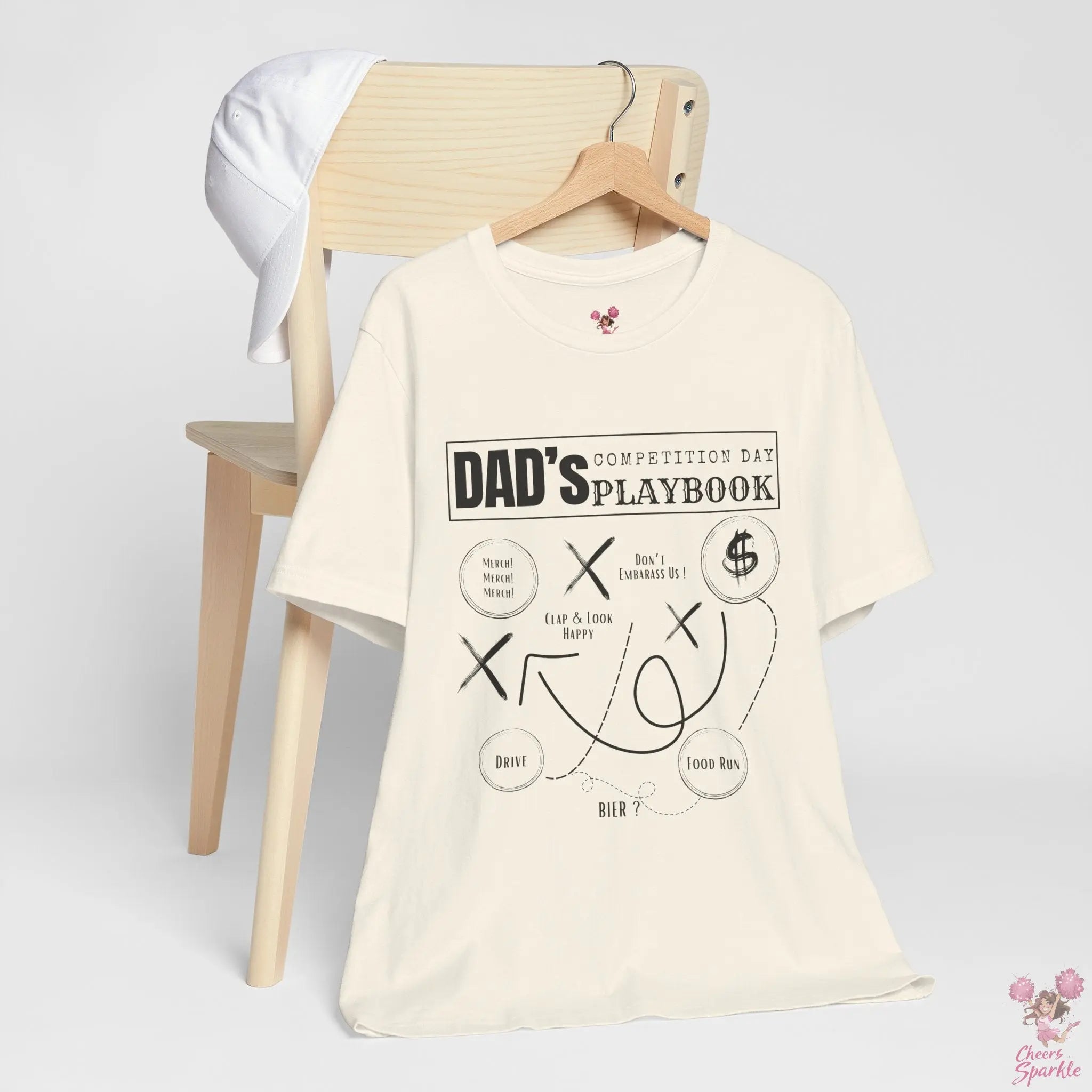 Cheer Dad T-Shirt for Game Day and Cheer Competition Cheers and Sparkle