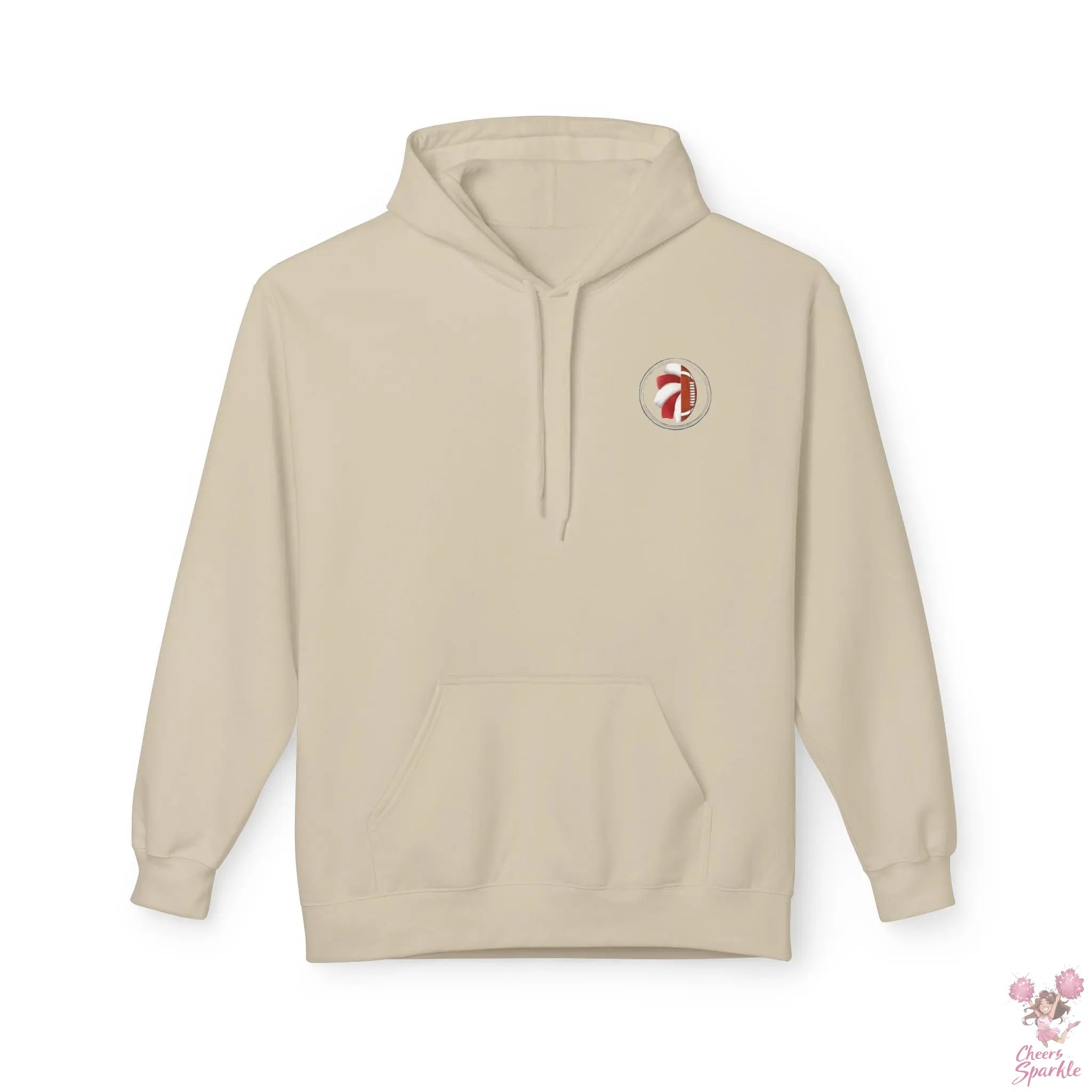 He Plays - She Cheers Hoodie Printify