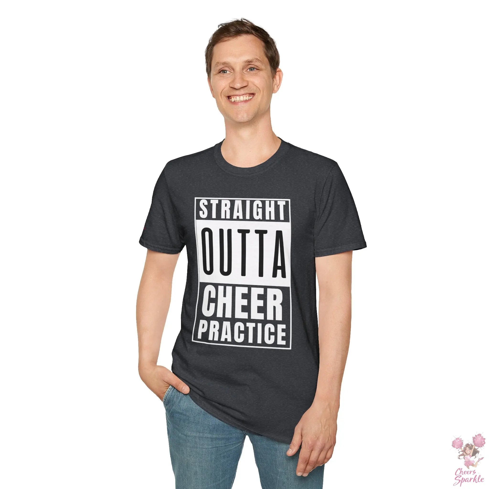 T-Shirt - "Straight Outta Cheer Practice" Cheers and Sparkle