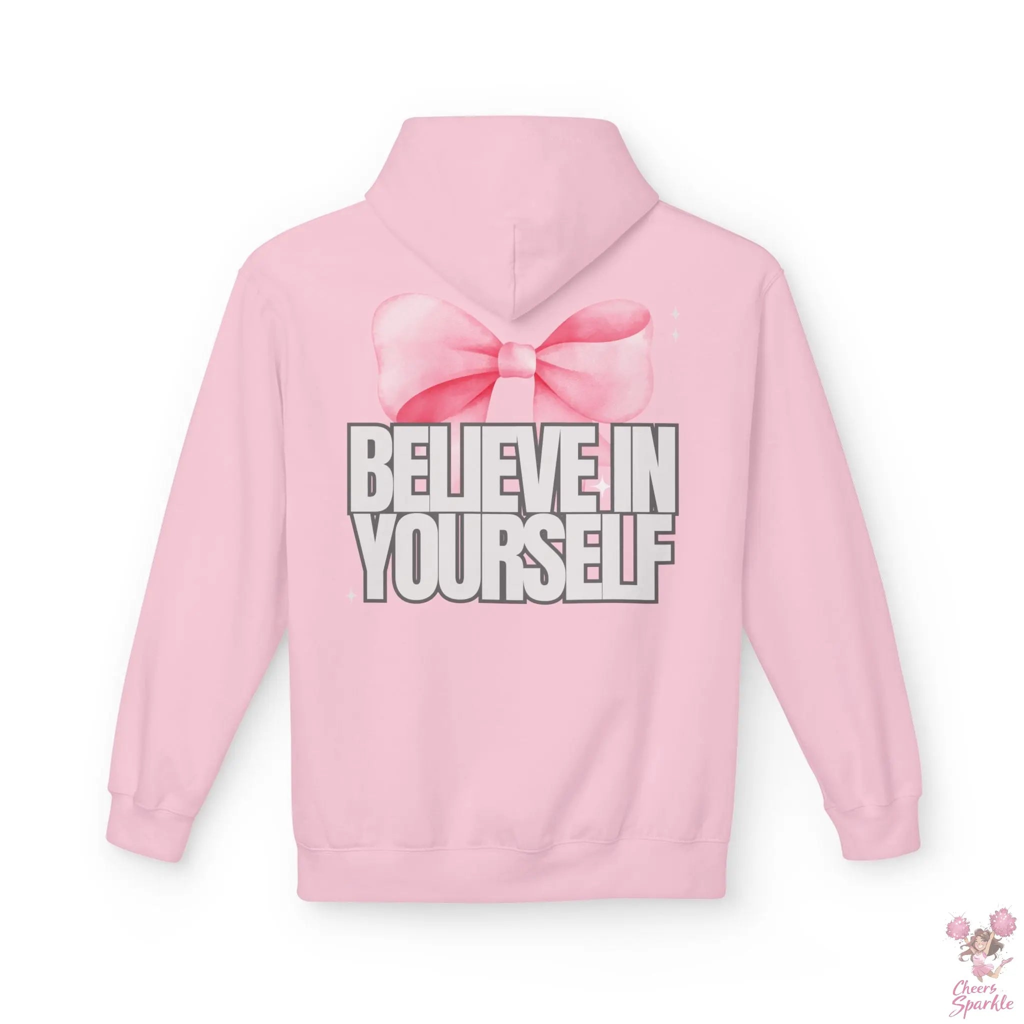Hoddie  "Believe in Yourself" mit Schleifenmotiv Cheers and Sparkle