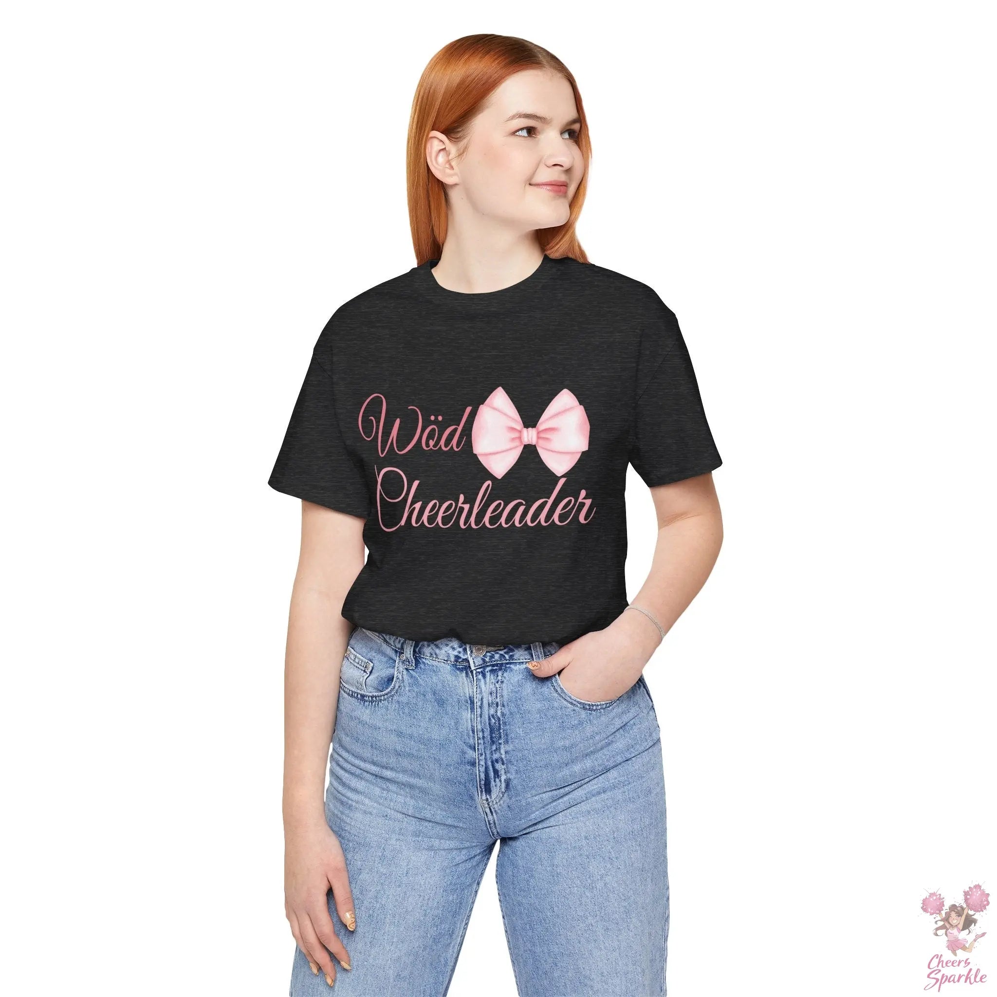 Cheerleader T-Shirt mit Schleifen-Design Cheers and Sparkle