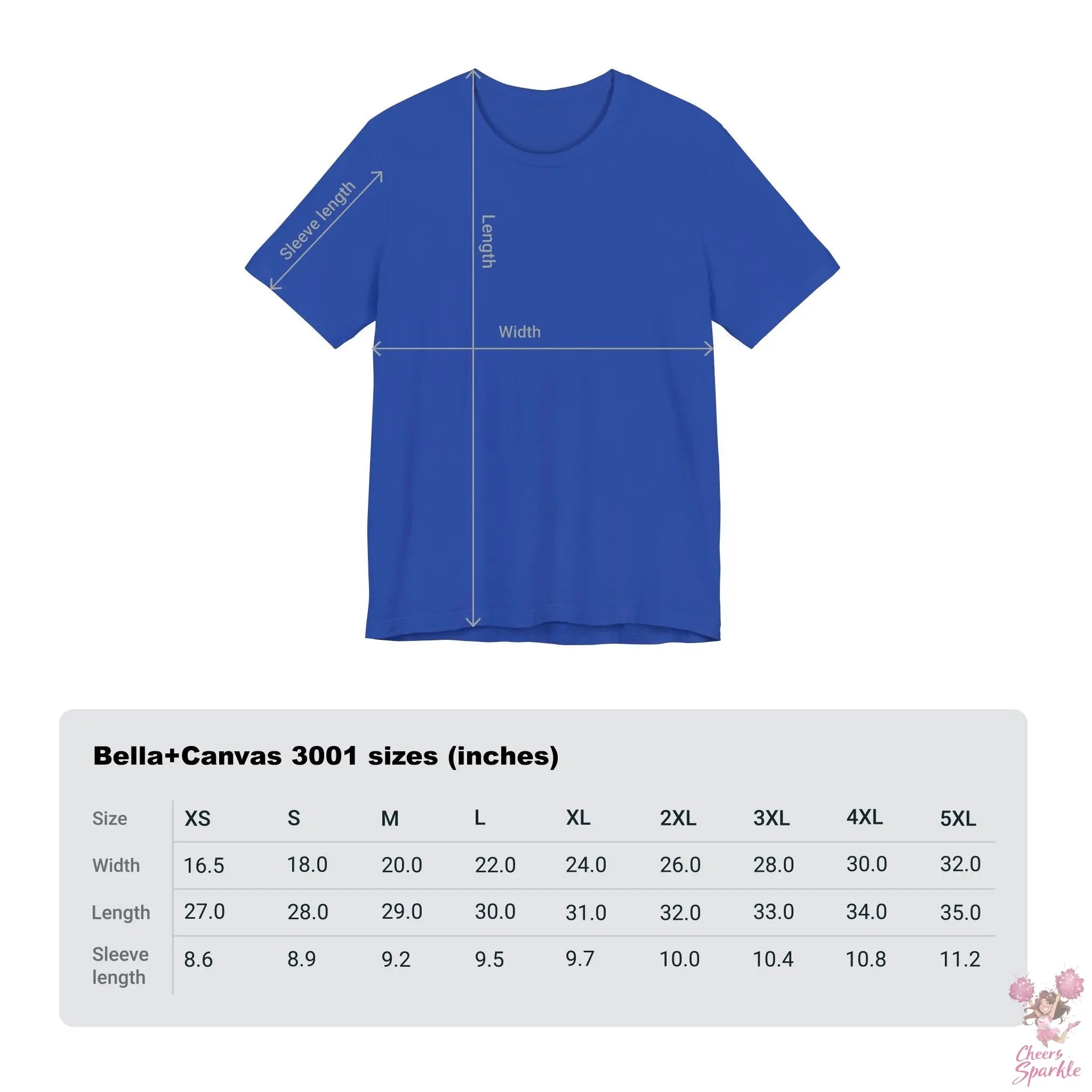 Cheerleader T-Shirt mit Schleifen-Design Cheers and Sparkle