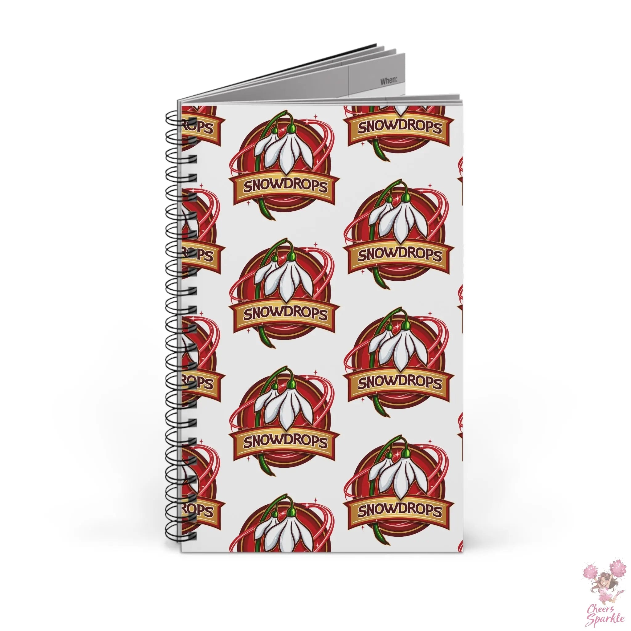 Invaders Snowdrops Spiral Journal Printify