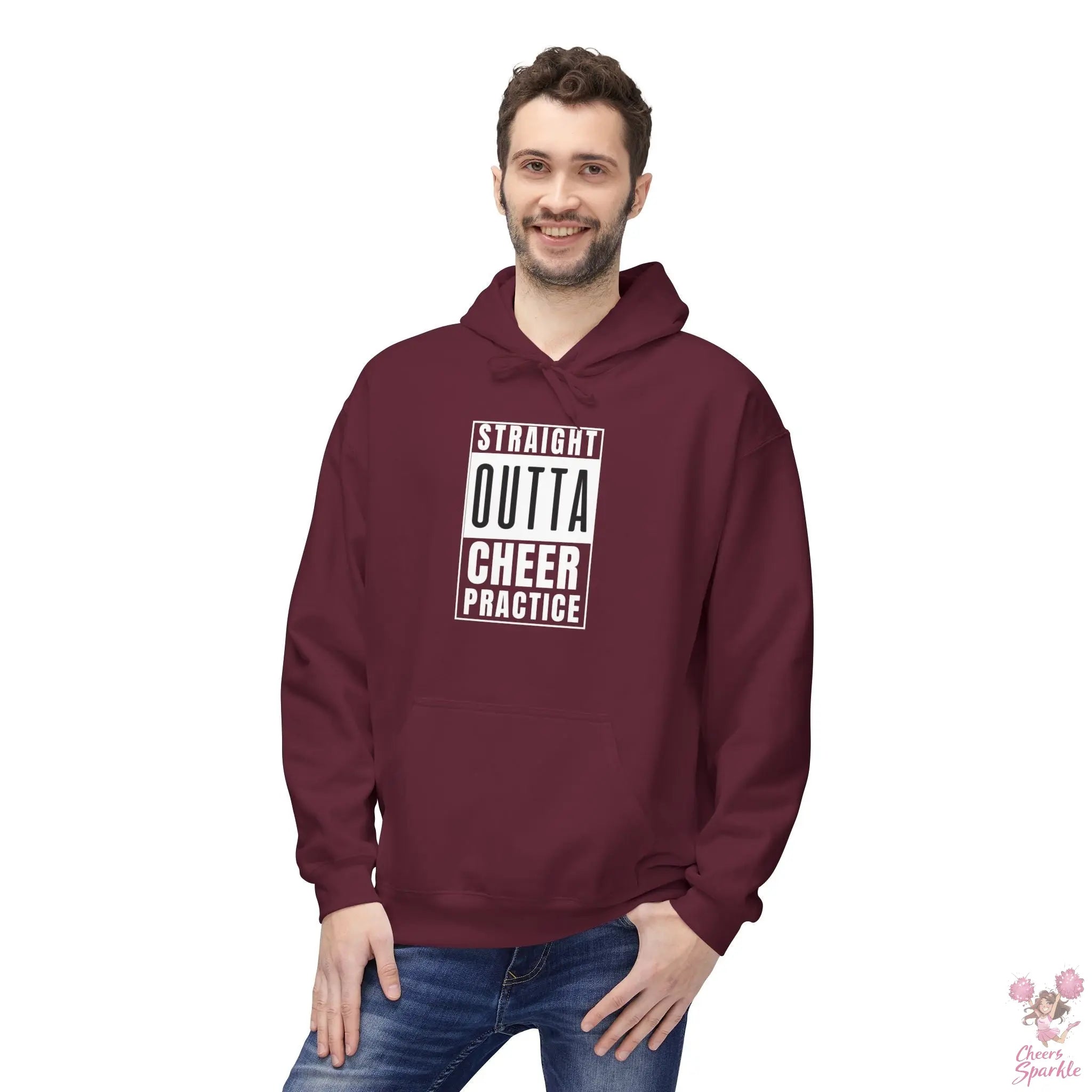 Hoodie „Straight Outta Cheer Practice“ Printify