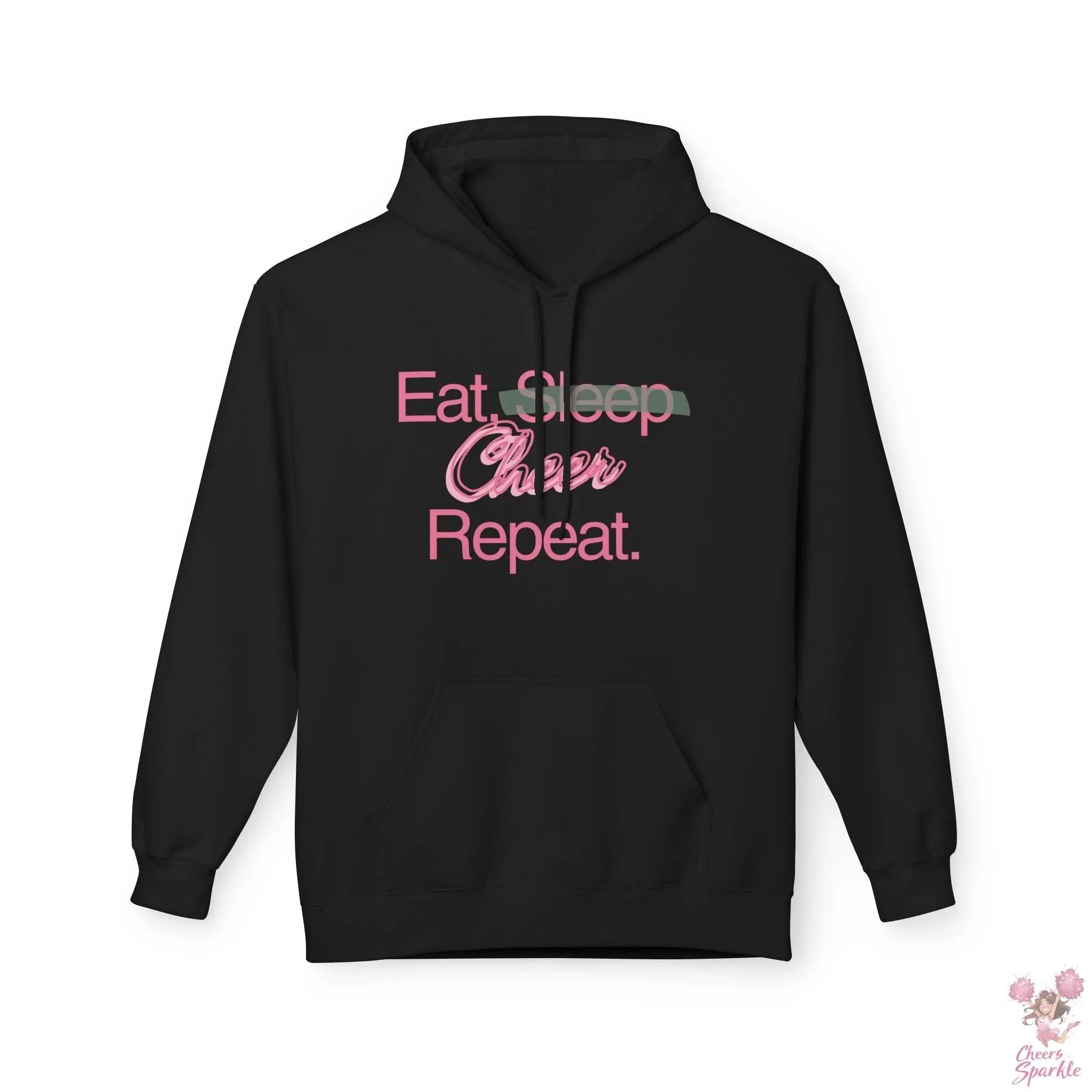 Hoodie "Eat. Sleep, Cheer, Repeat" Printify