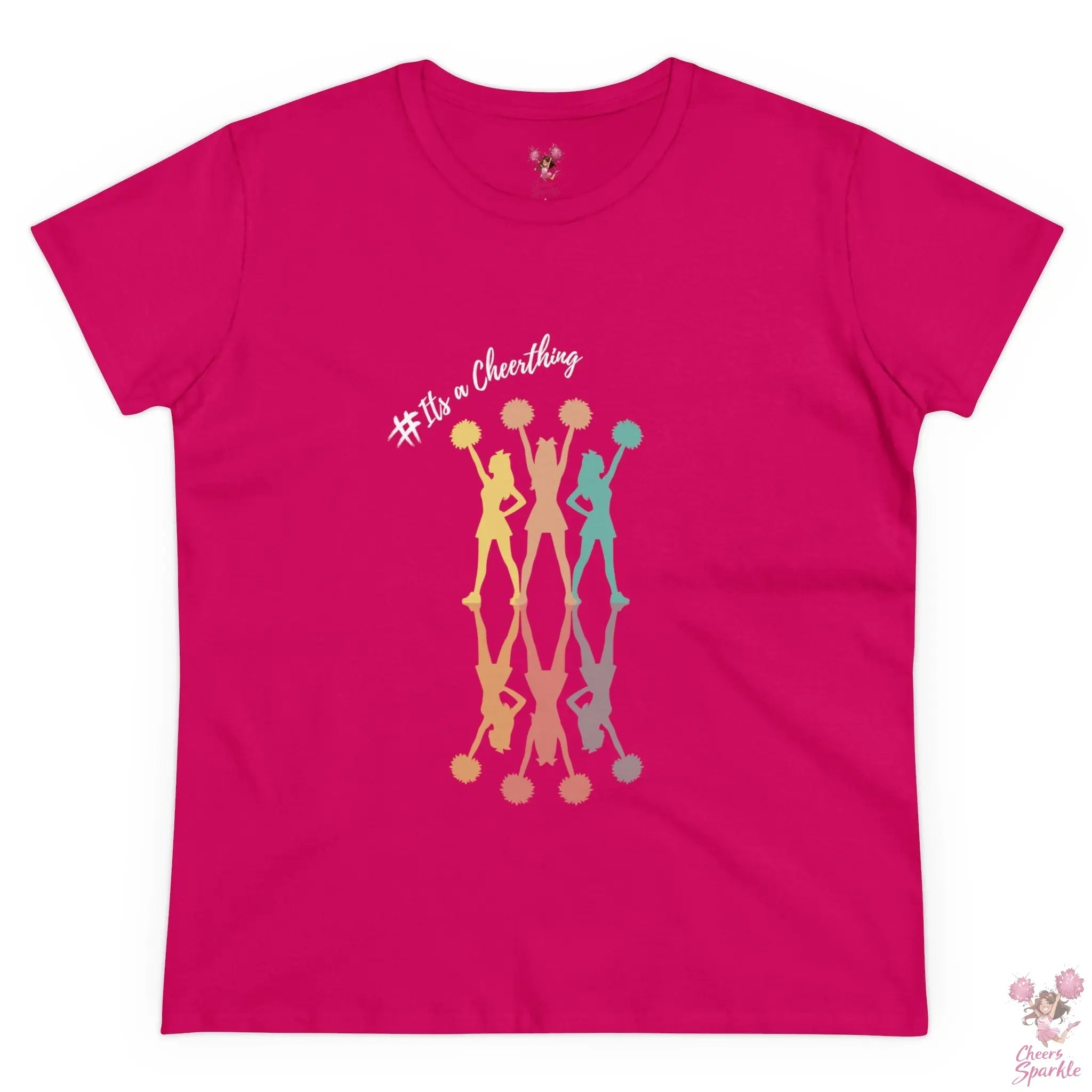 Cheerleader Silhouette T-Shirt"#Its a Cheerthing" - Cheers and Sparkle