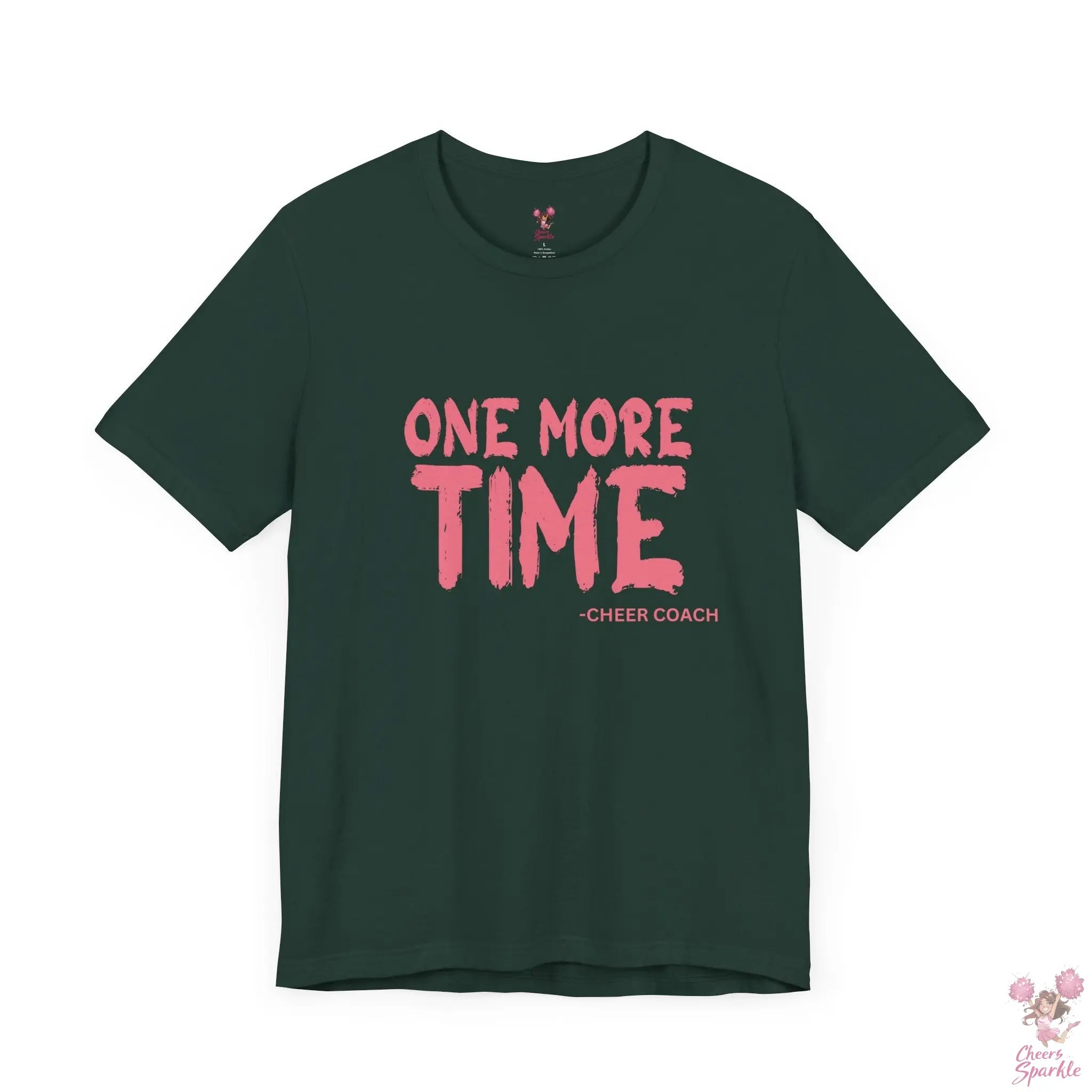 „ONE MORE TIME -  CHEER COACH“ - Tshirt Cheers and Sparkle