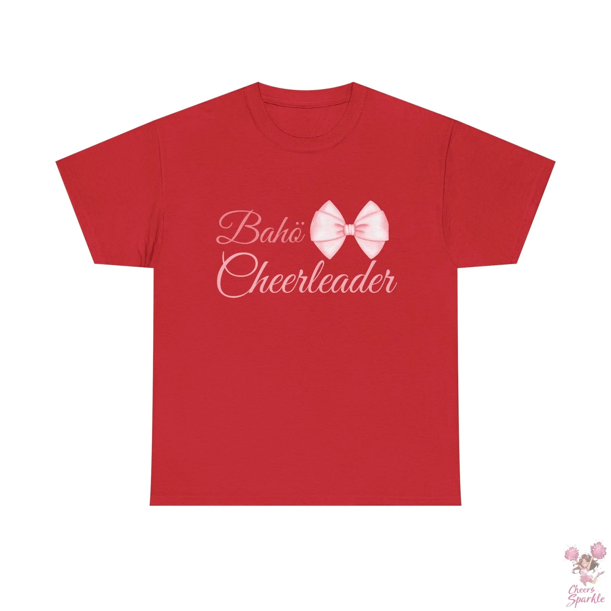 Cheerleader T-Shirt mit Schleifen-Design Printify