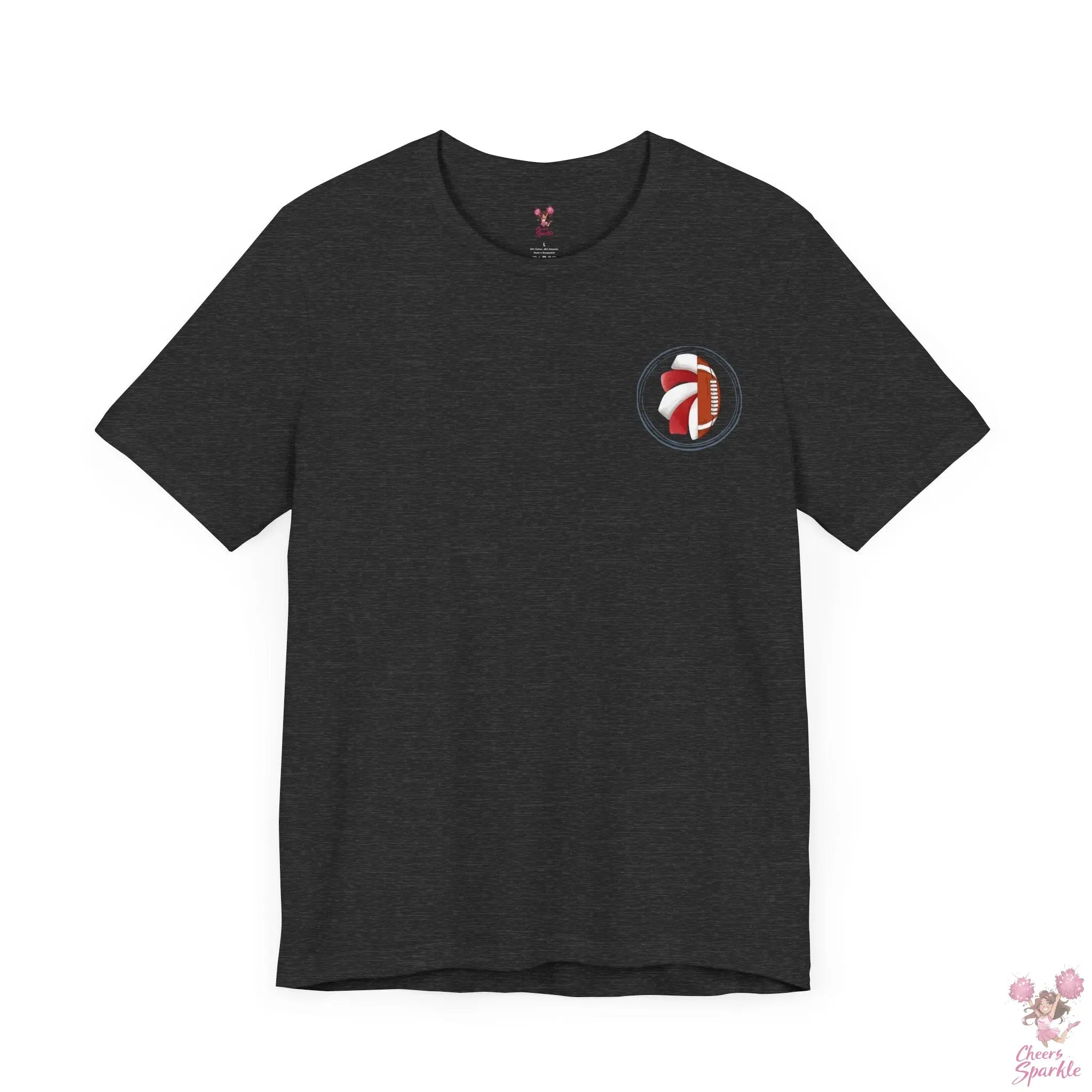 Mom T-Shirt "I Cheer for both Teams" Cheers and Sparkle