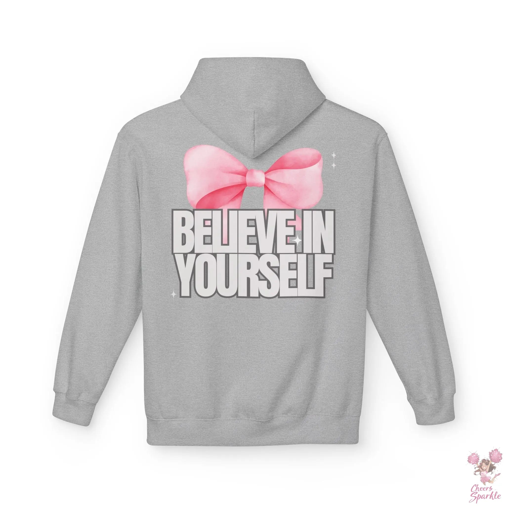 Hoddie  "Believe in Yourself" mit Schleifenmotiv Cheers and Sparkle