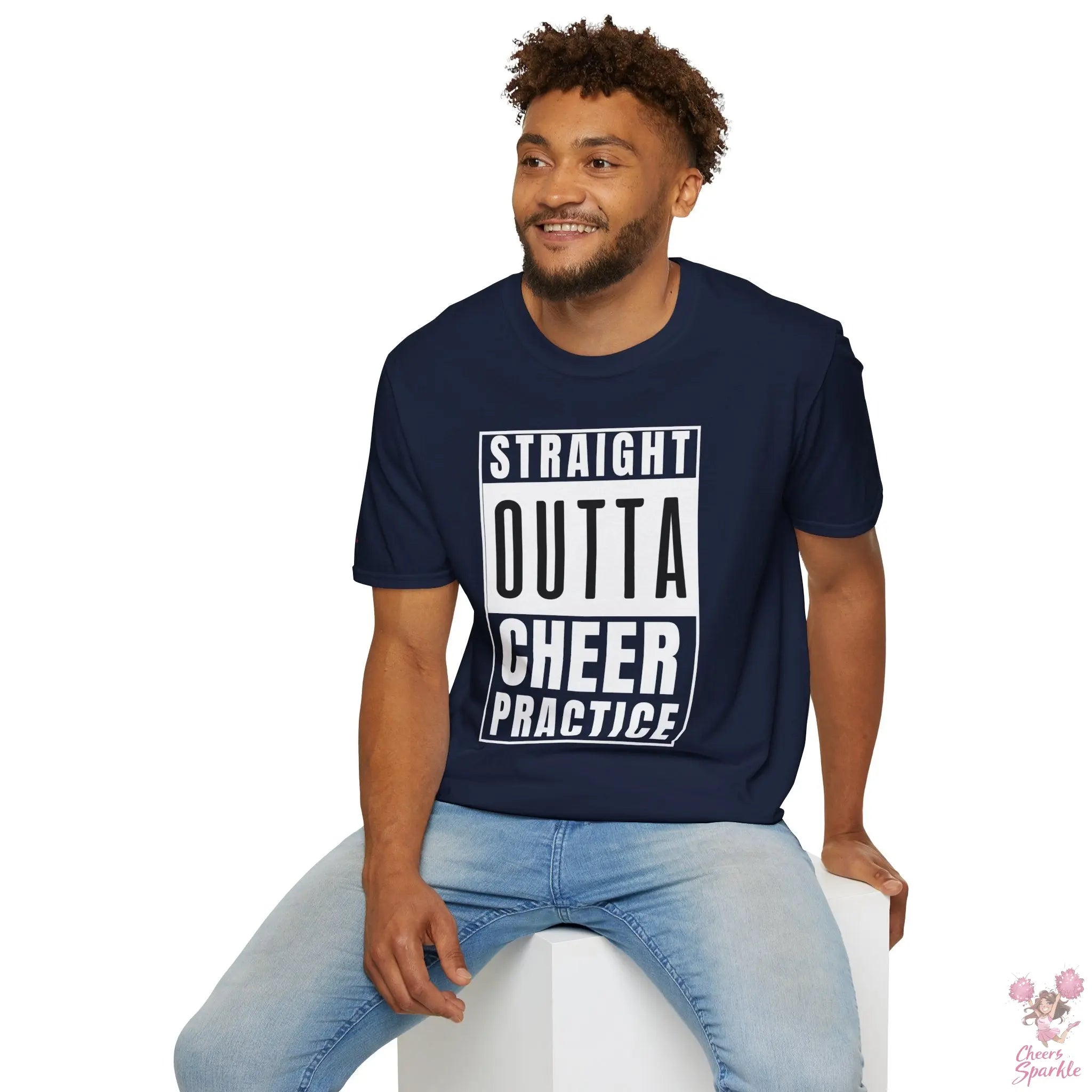 T-Shirt - "Straight Outta Cheer Practice" Cheers and Sparkle