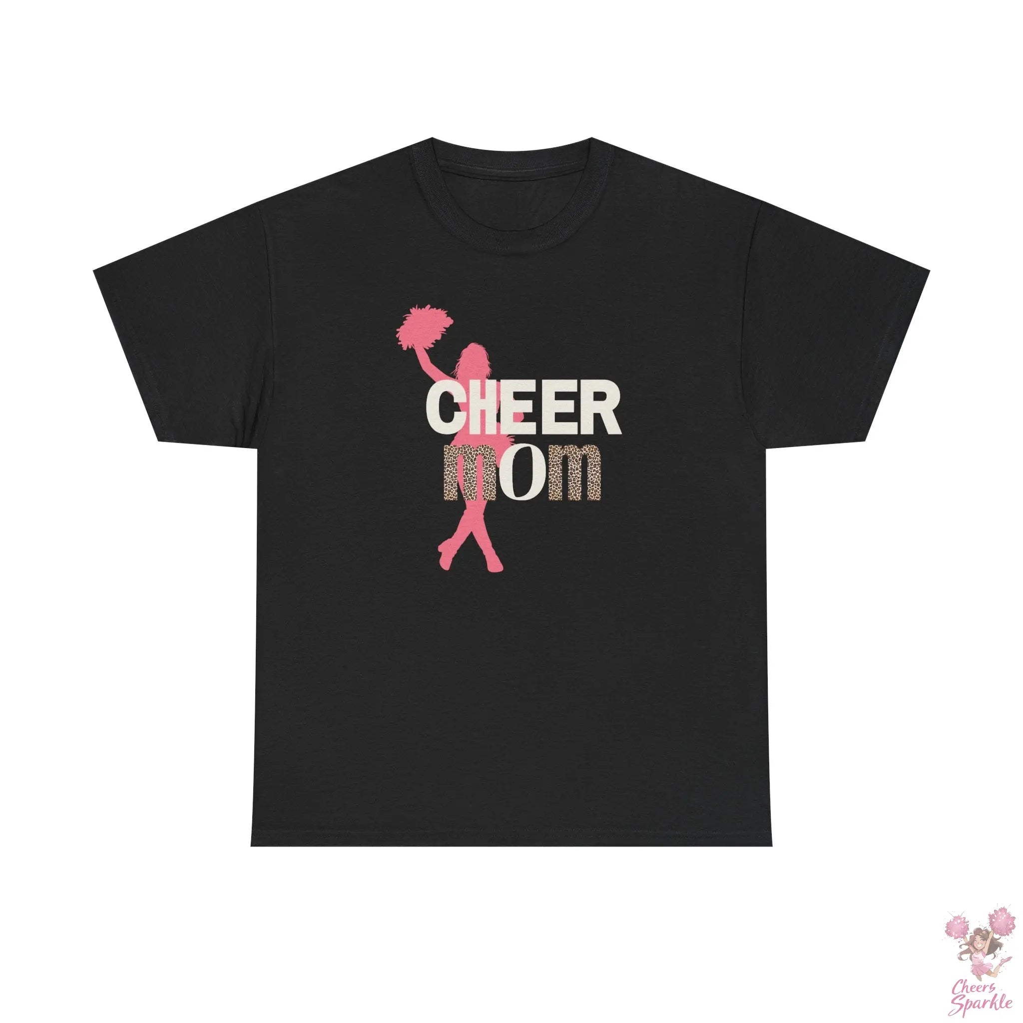 Rundhals Cheer Mom T-Shirt Printify