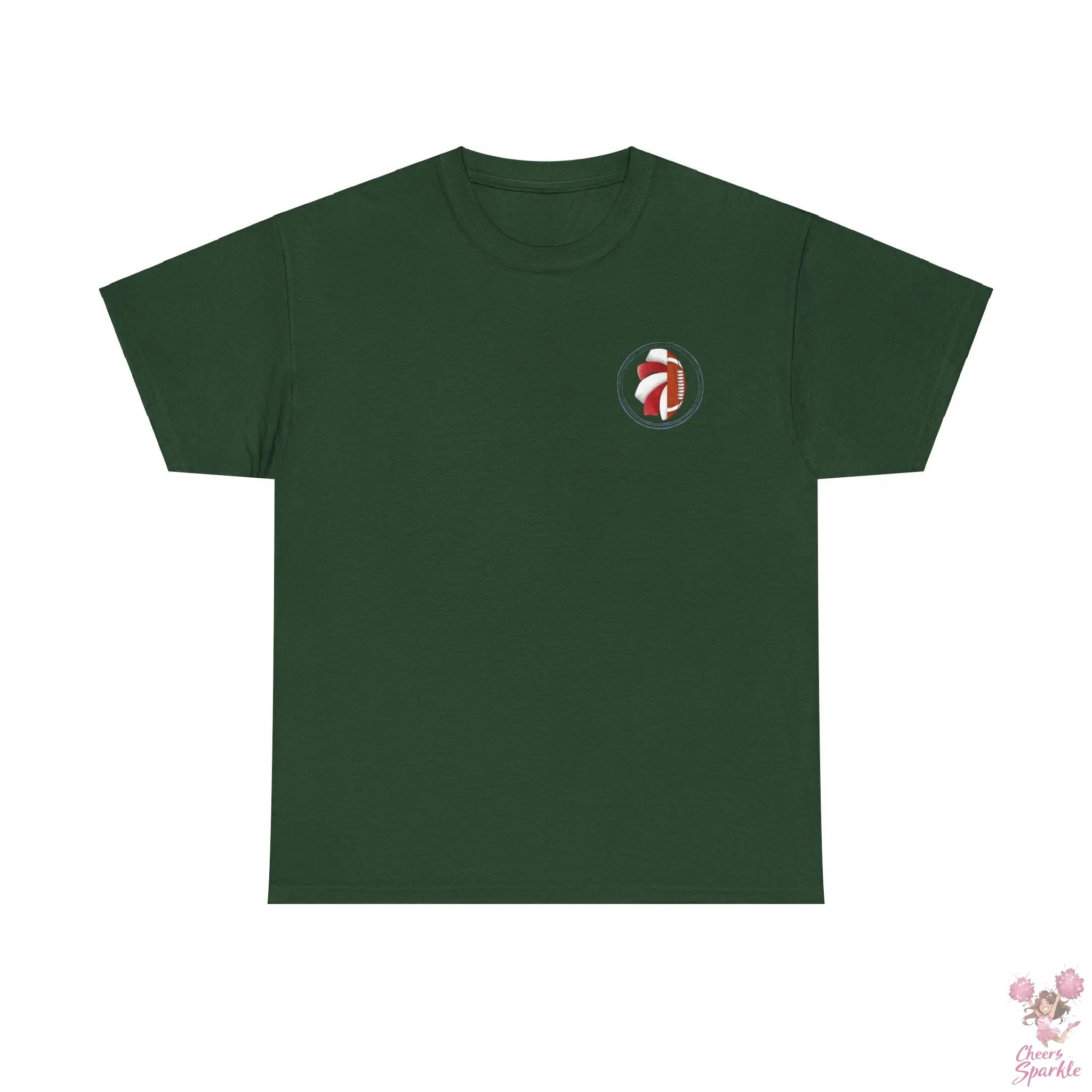 Fan Mom-T-Shirt – „I Cheer for both Teams“ - Cheers and Sparkle