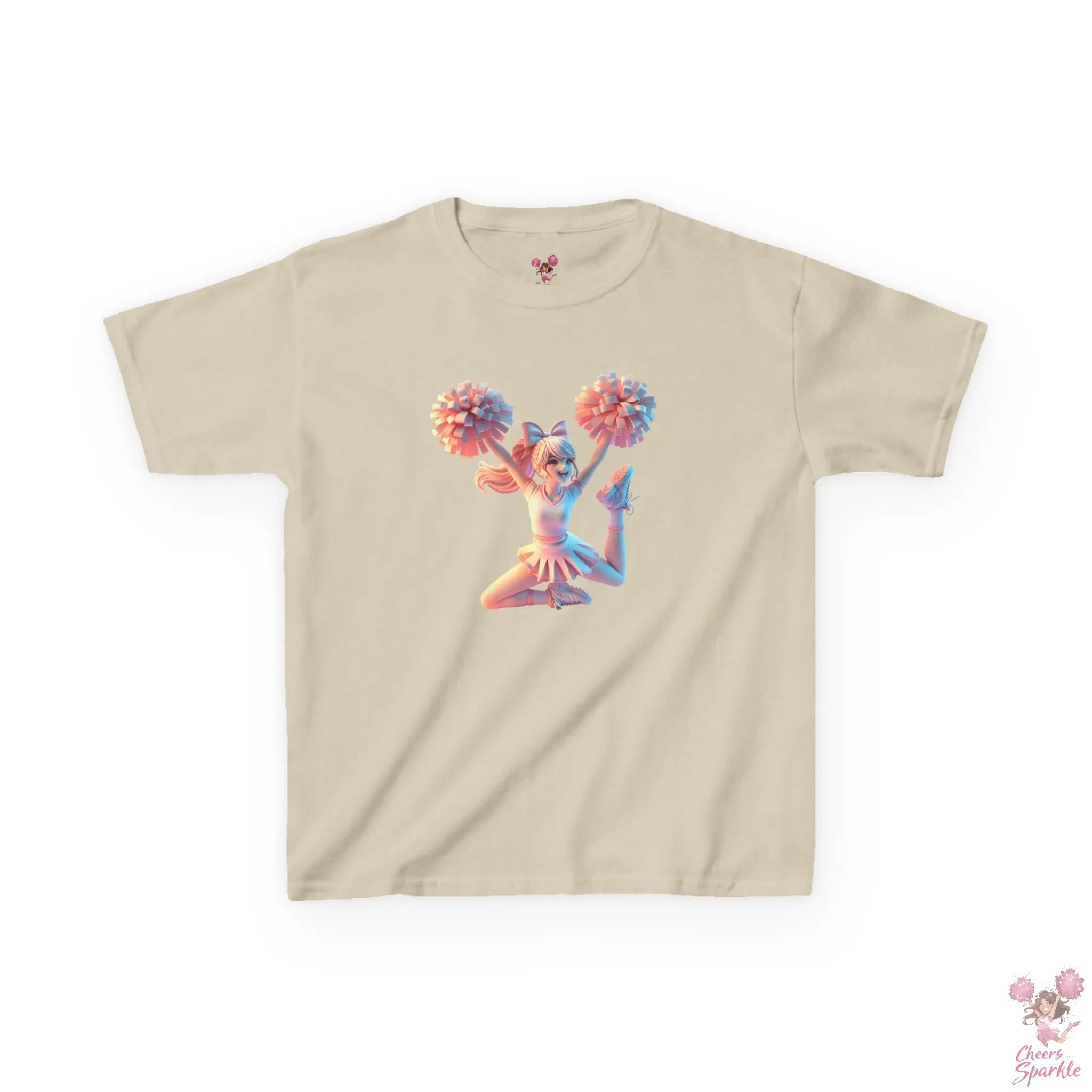 Lebendigen 3D-Druck eines Cheerleaders - Kids Heavy Cotton™ Tee Printify