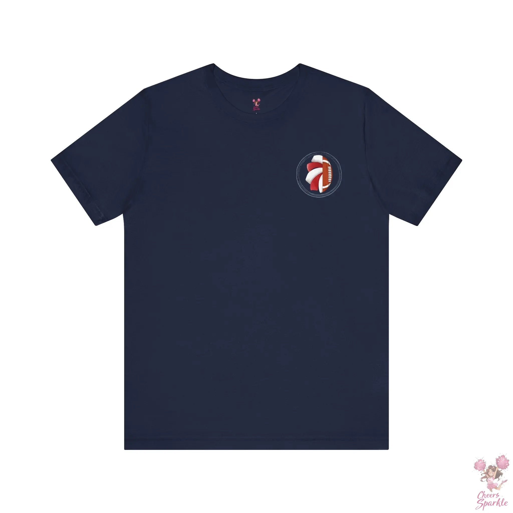 Mom T-Shirt "I Cheer for both Teams" Cheers and Sparkle