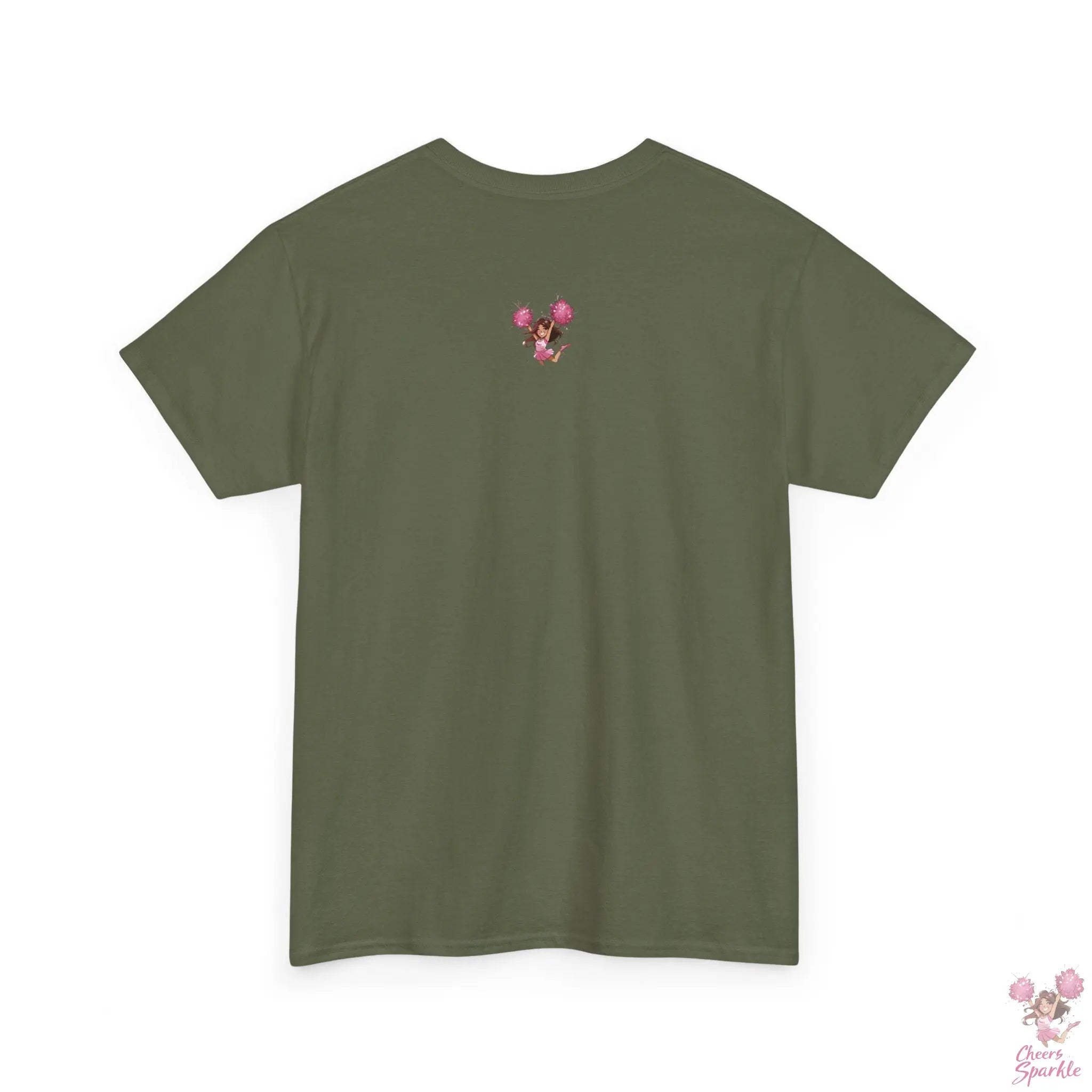 Heavy Cotton T-Shirt „Cheer is Life“ Cheers and Sparkle