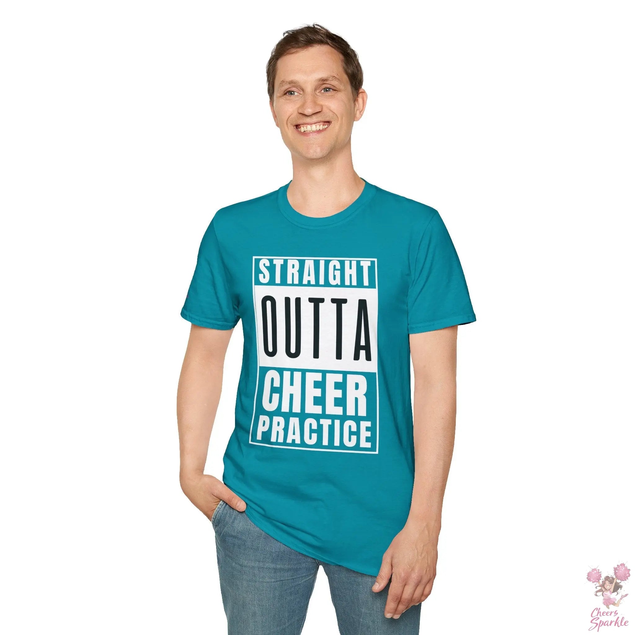 T-Shirt - "Straight Outta Cheer Practice" Cheers and Sparkle