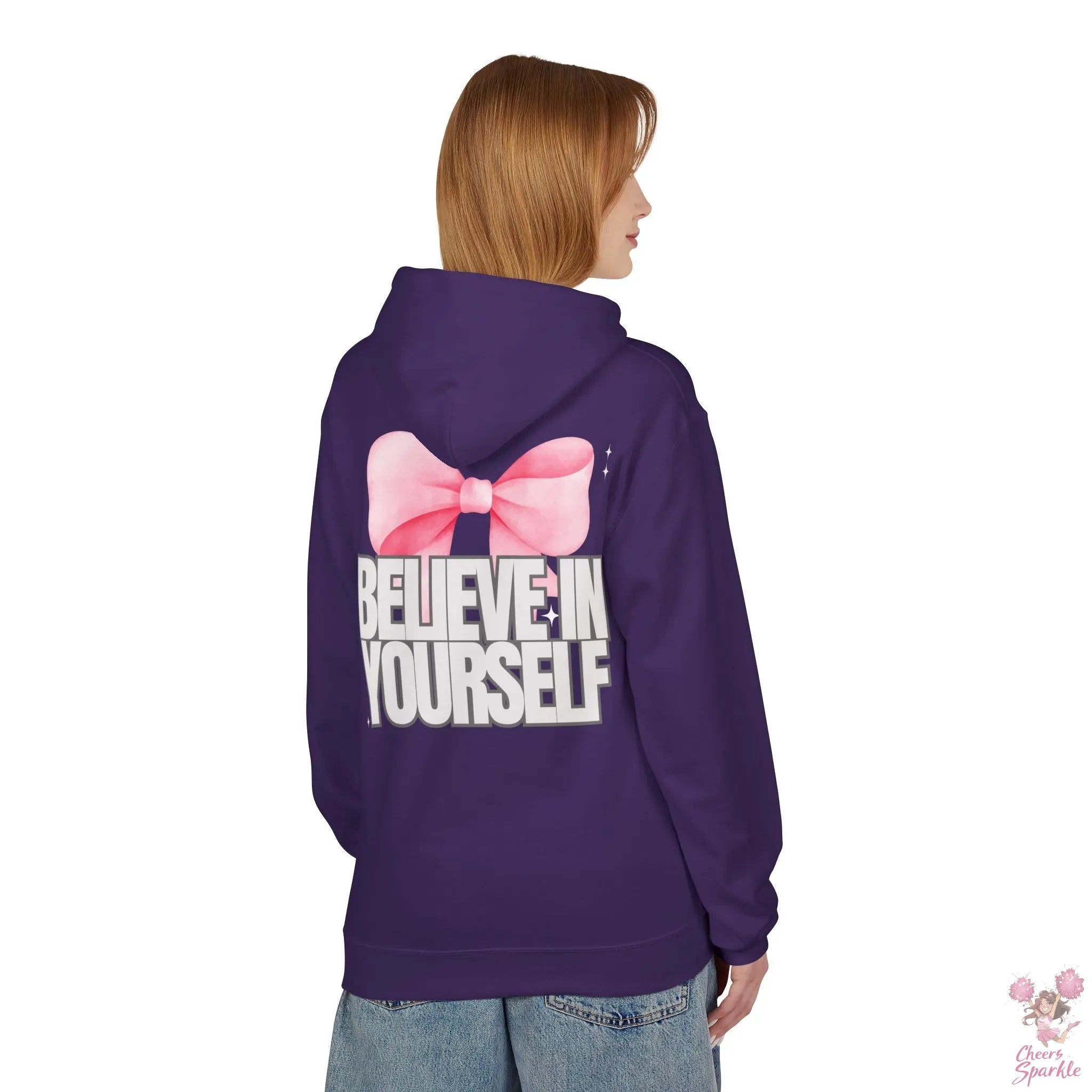 Hoddie  "Believe in Yourself" mit Schleifenmotiv Cheers and Sparkle