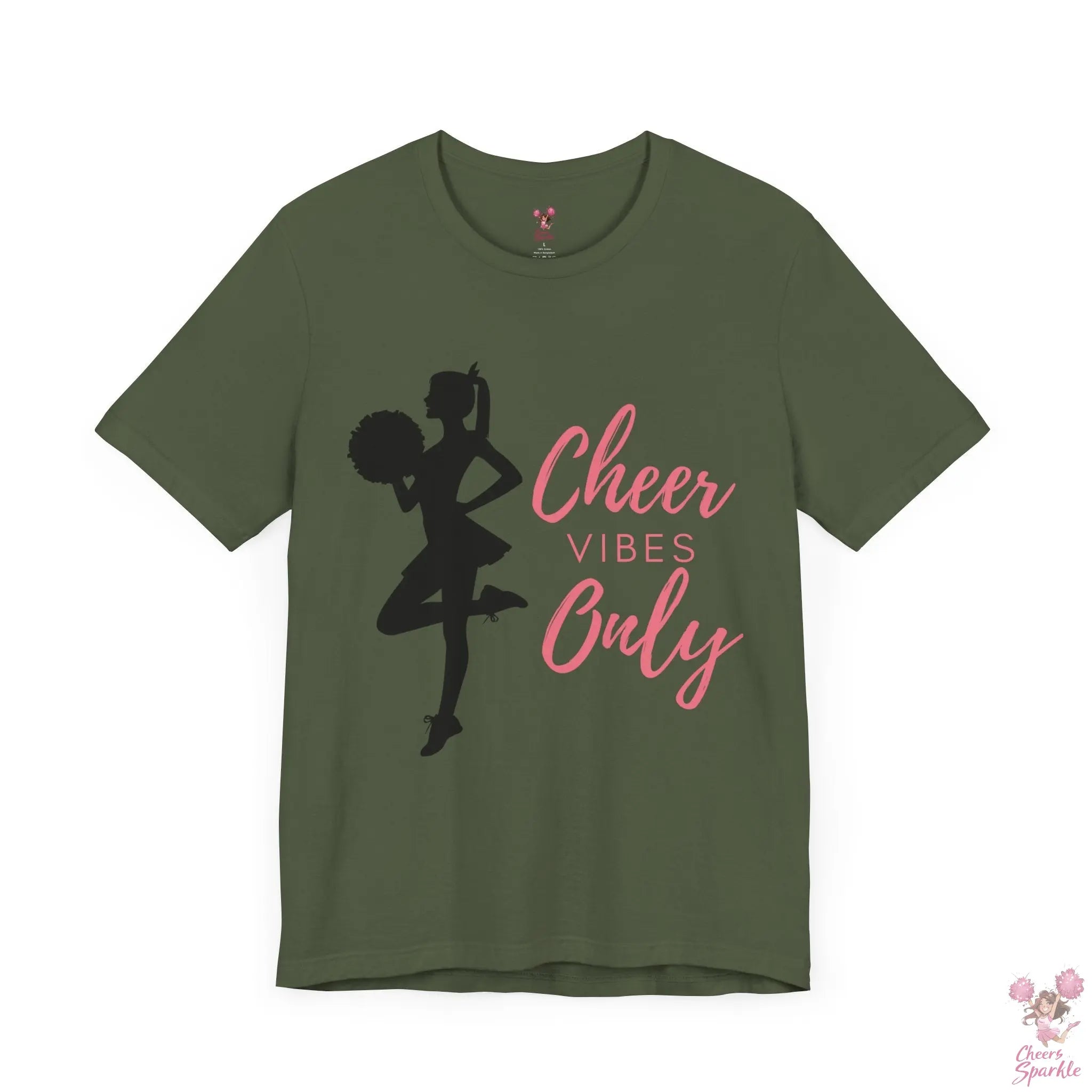 "Cheer Vibes Only" T-Shirt Cheers and Sparkle