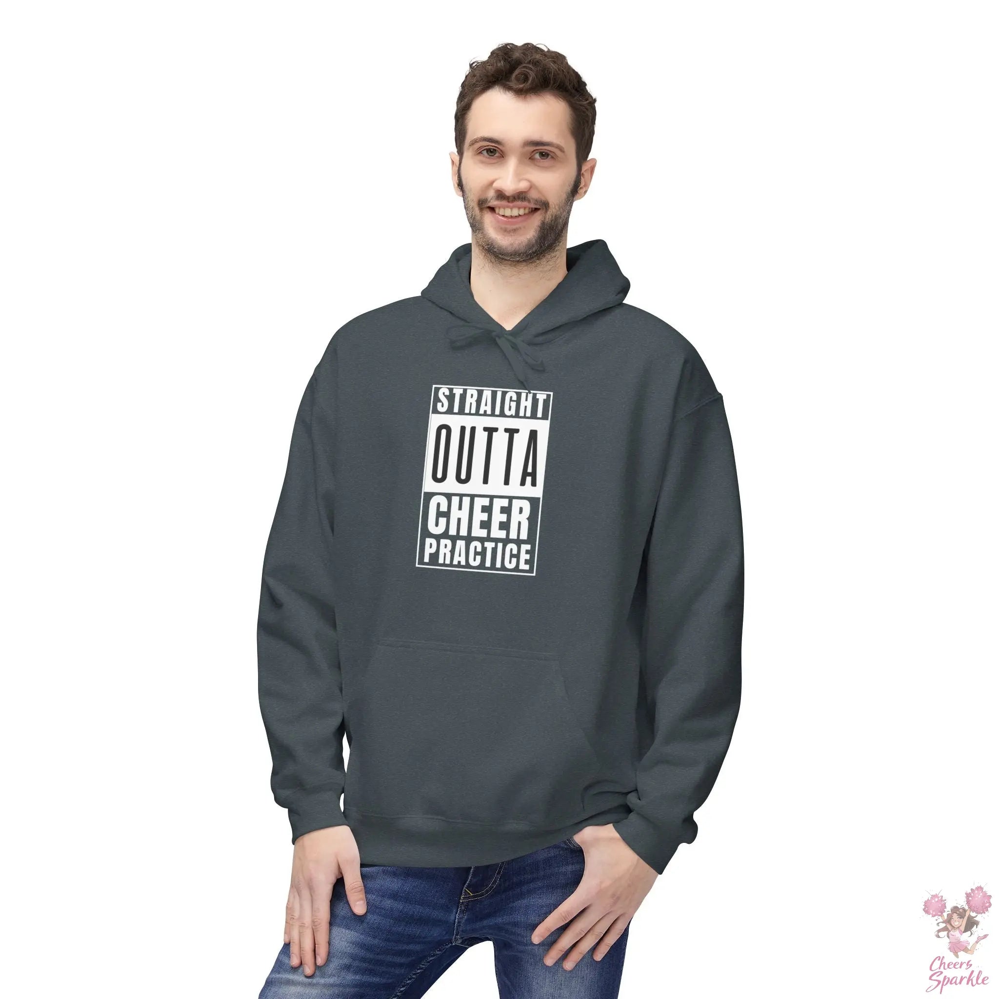 Hoodie „Straight Outta Cheer Practice“ Printify