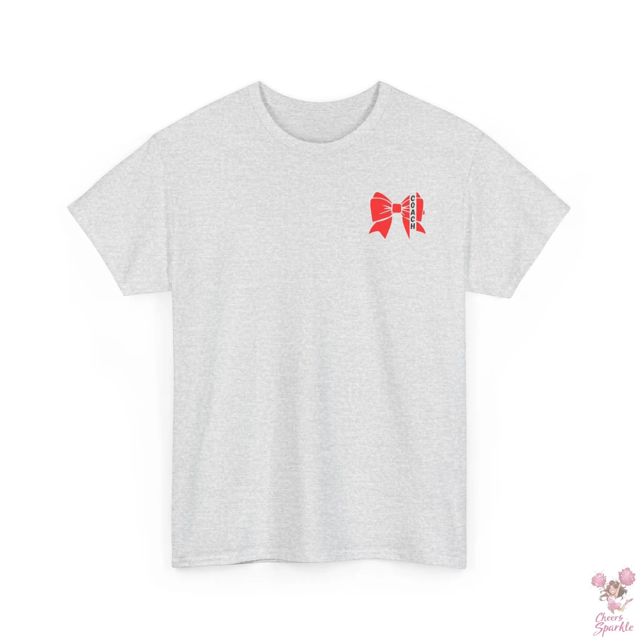Cheer Coach T-Shirt mit Roter Bow Printify