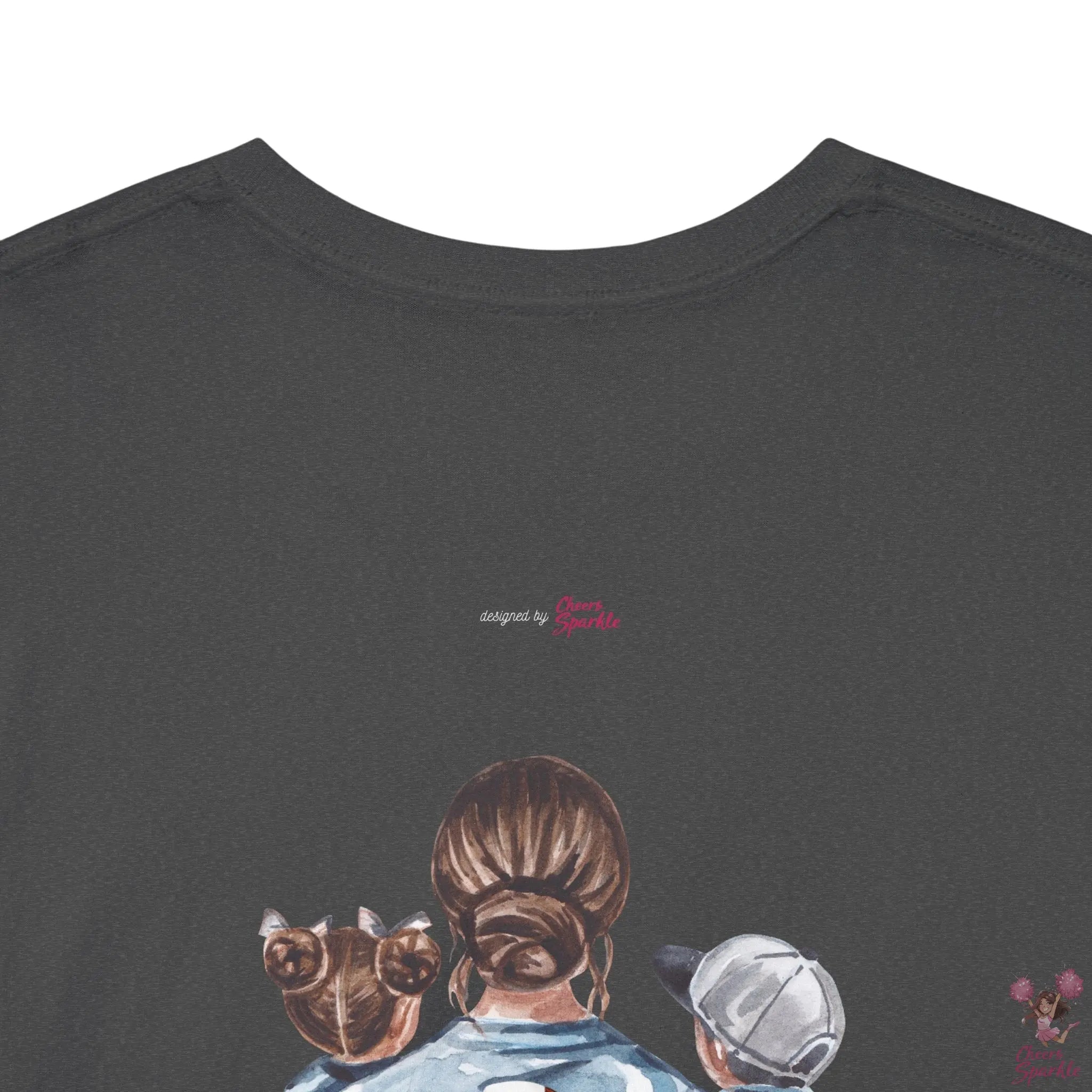 Fan Mom-T-Shirt – „I Cheer for both Teams“ - Cheers and Sparkle