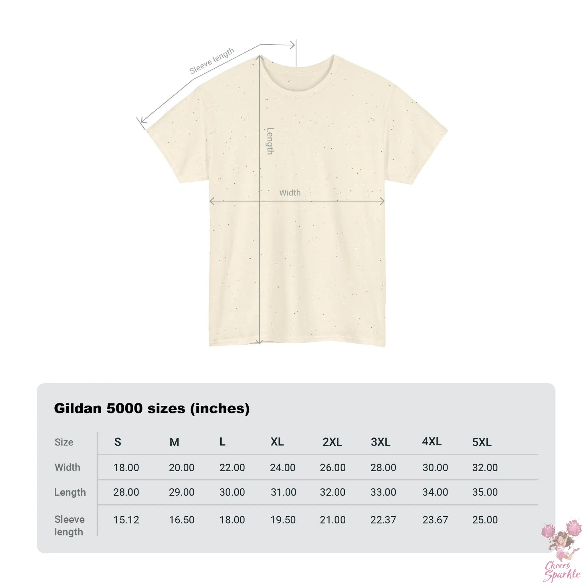 Heavy Cotton T-Shirt „Cheer is Life“ Printify