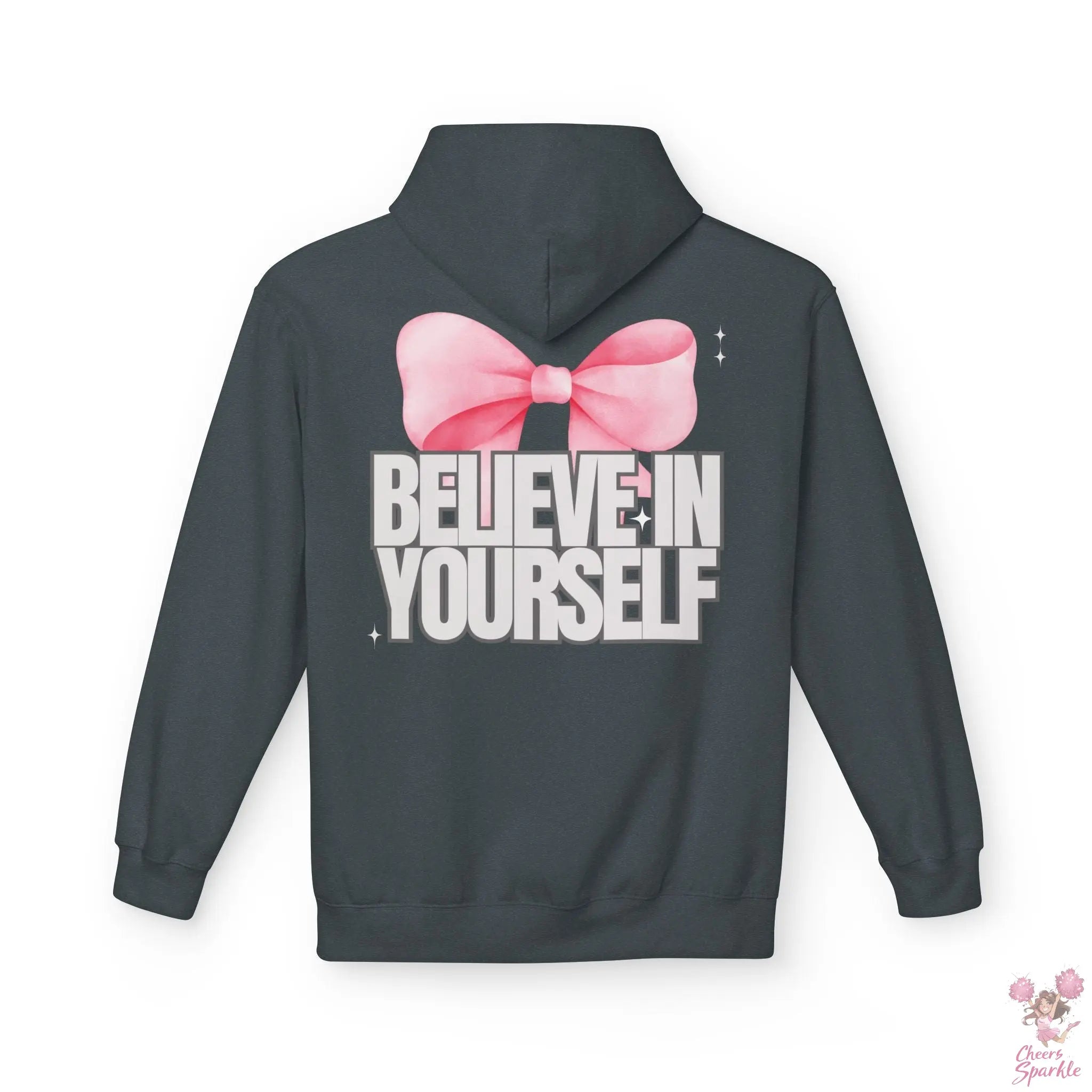 Hoddie  "Believe in Yourself" mit Schleifenmotiv Cheers and Sparkle