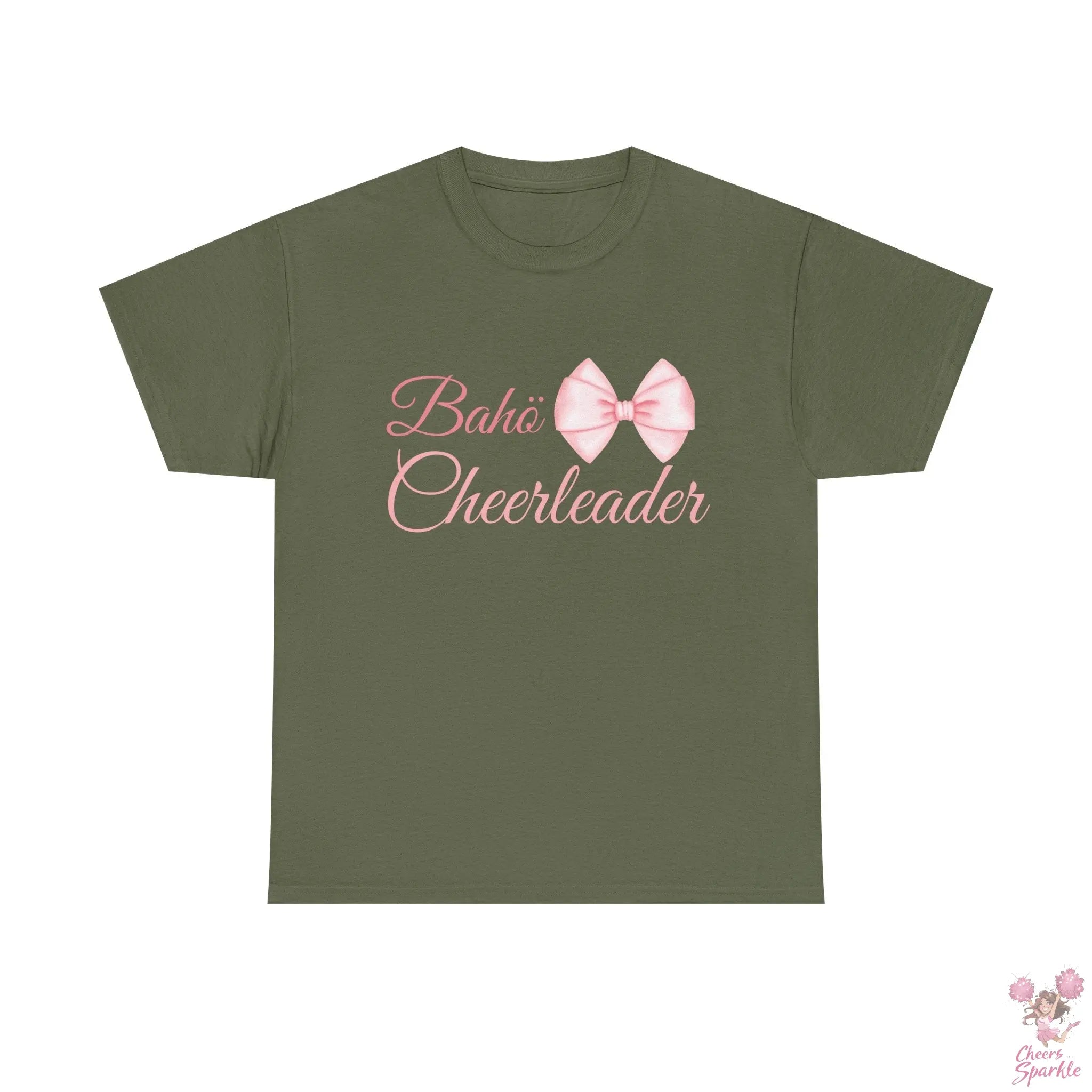 Cheerleader T-Shirt mit Schleifen-Design Printify