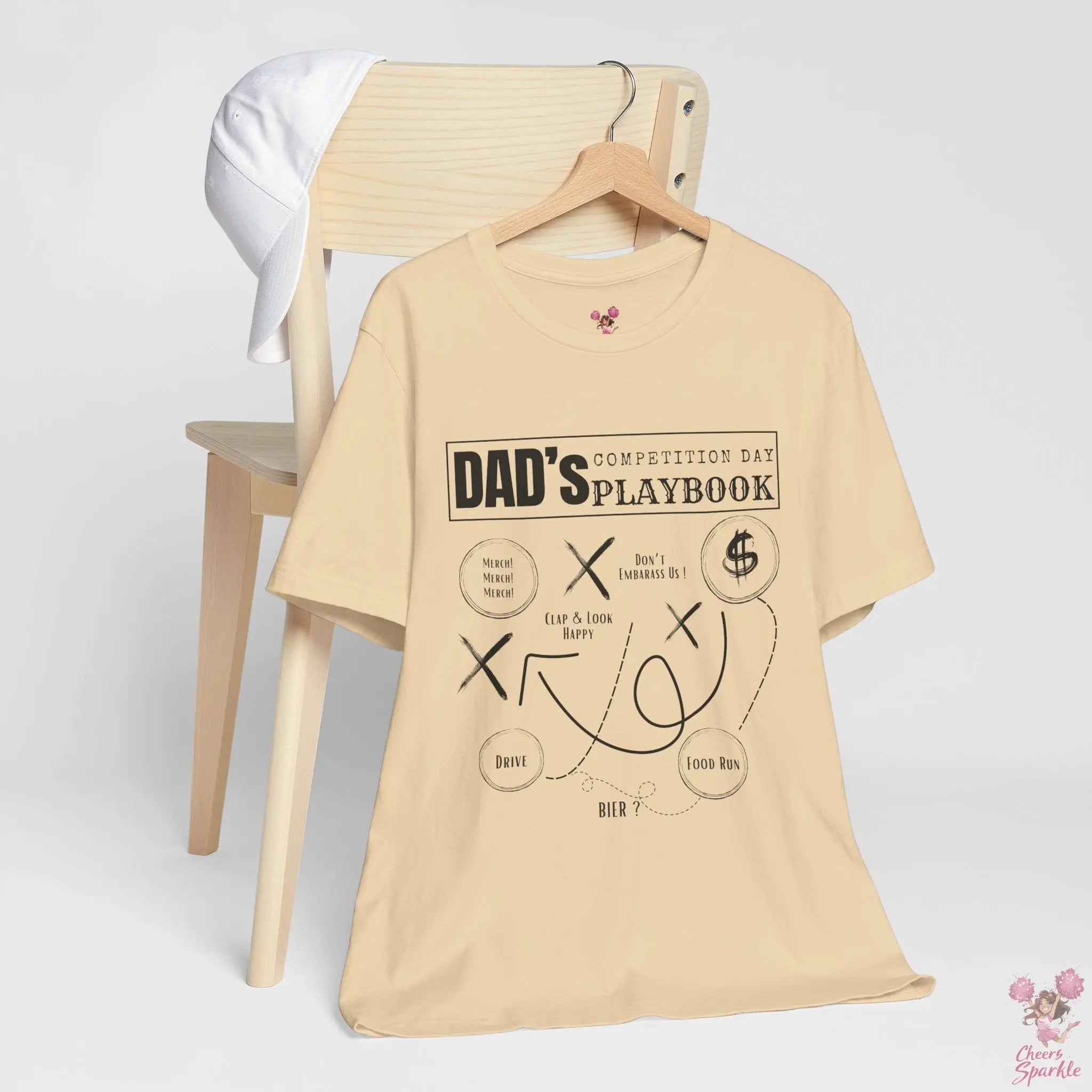 Cheer Dad T-Shirt for Game Day and Cheer Competition Cheers and Sparkle