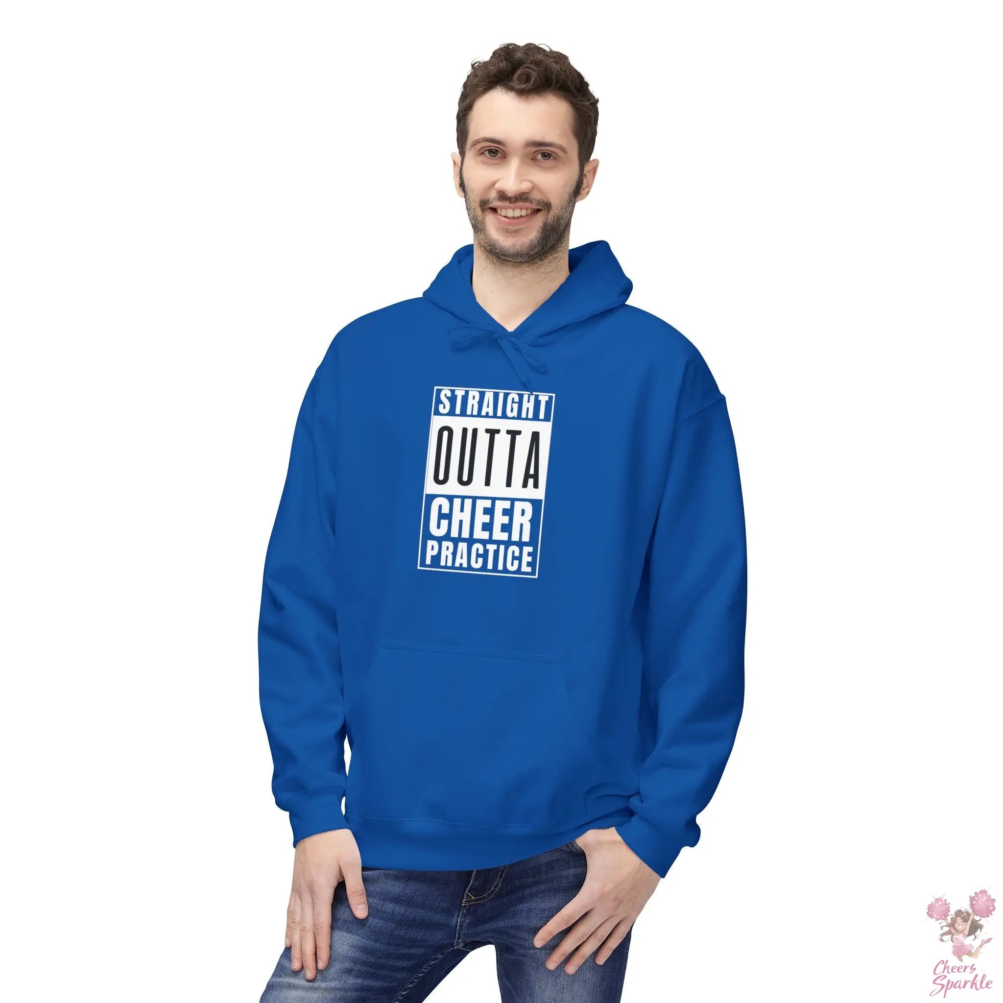 Hoodie „Straight Outta Cheer Practice“ Printify