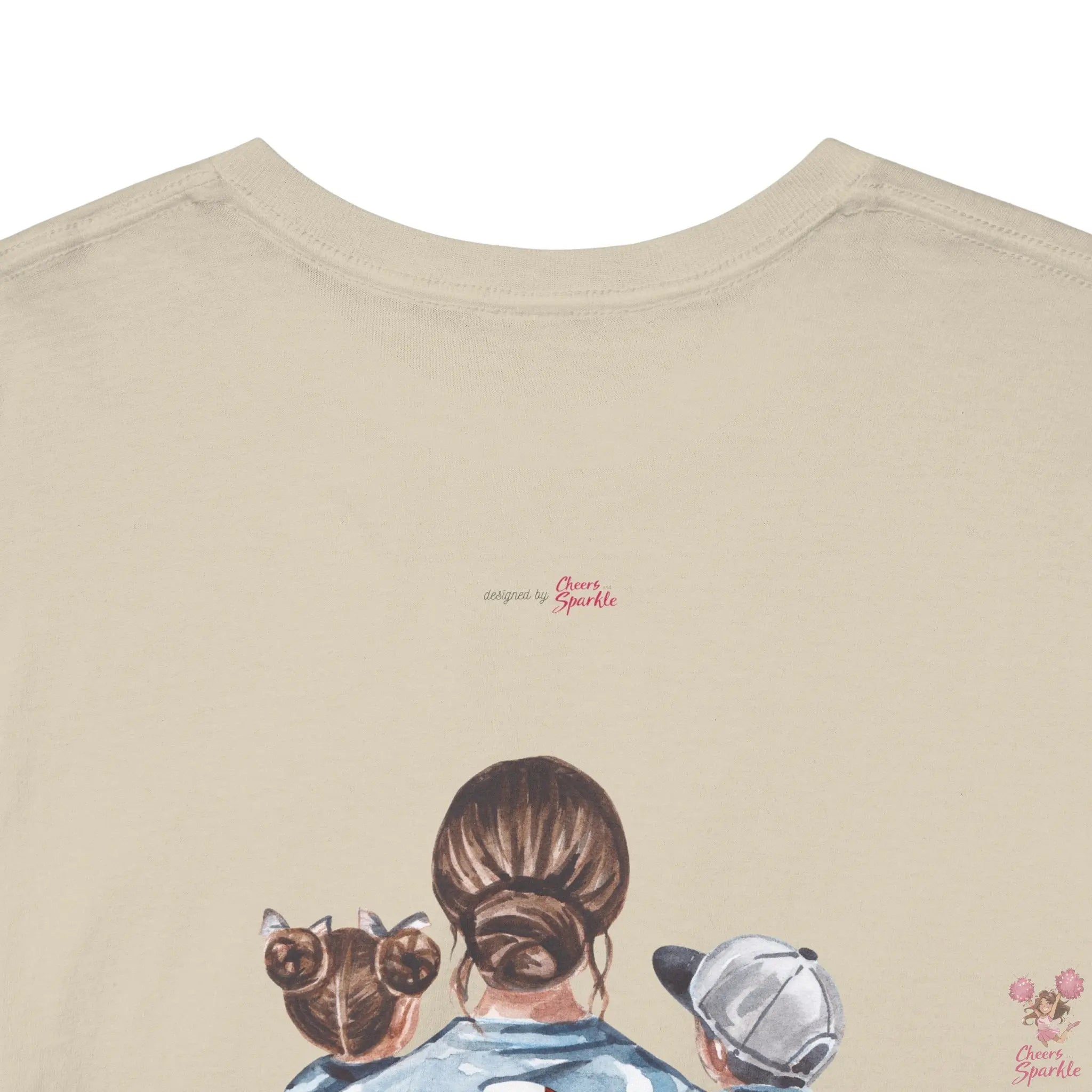 Fan Mom-T-Shirt – „I Cheer for both Teams“ - Cheers and Sparkle