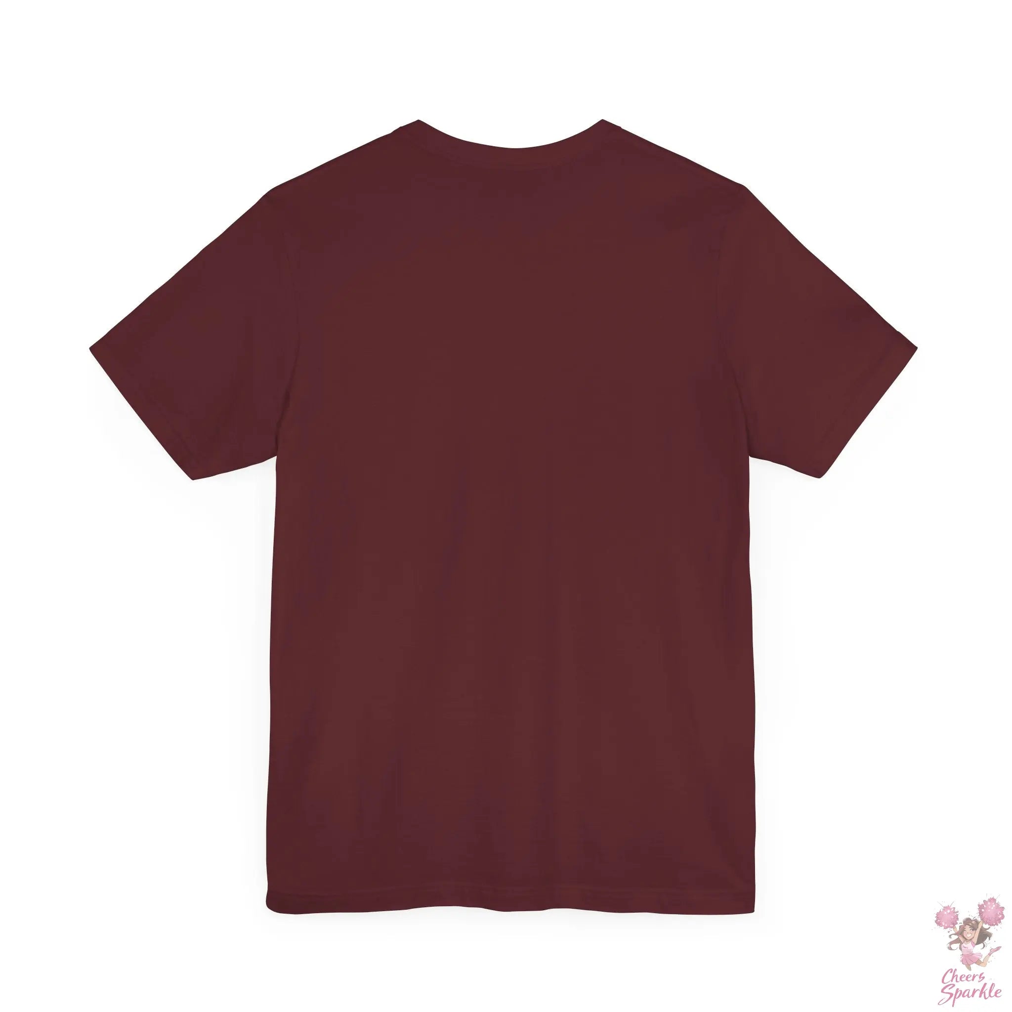 Energiegeladenes Cheerleader-Design mit dem Schriftzug "Queen" Cheers and Sparkle