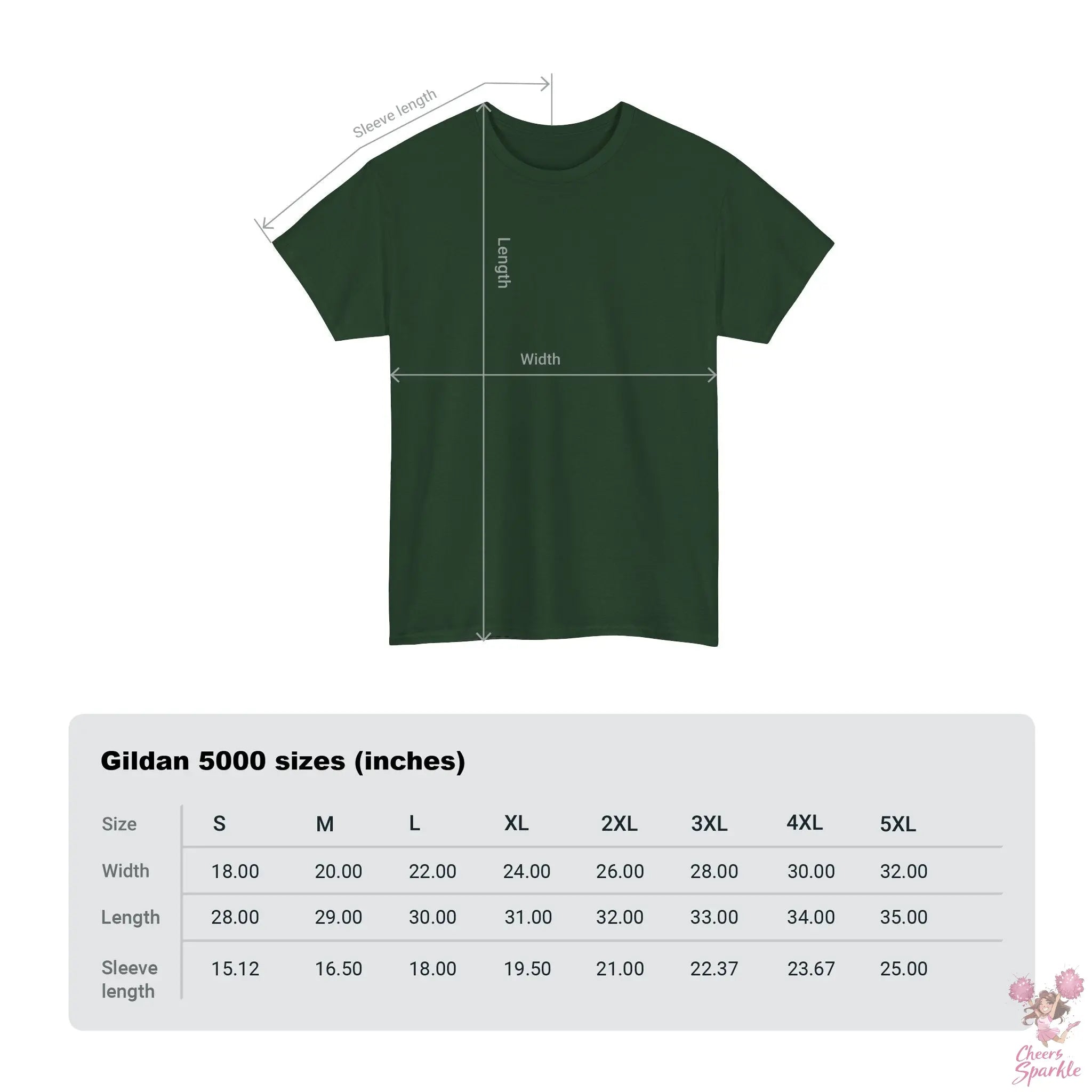 Heavy Cotton T-Shirt „Cheer is Life“ Printify