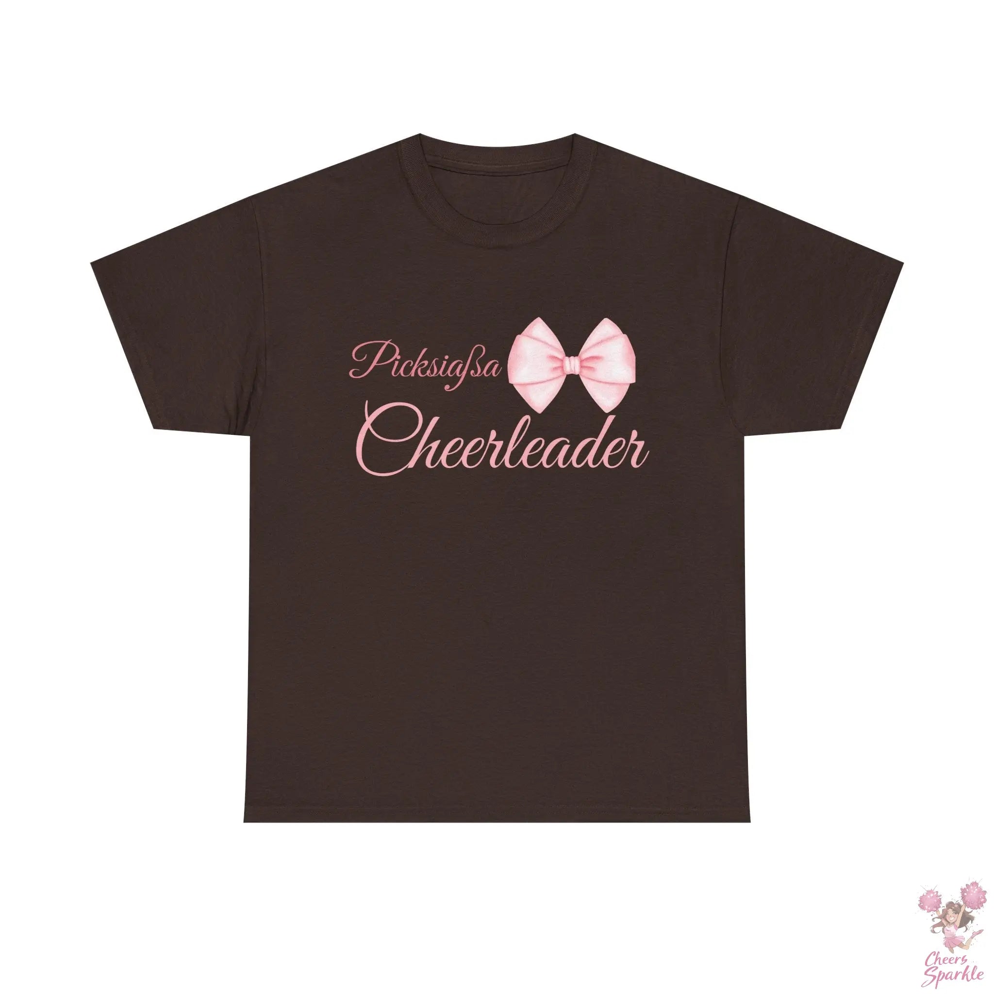 Cheerleader T-Shirt mit Schleifen-Design Printify