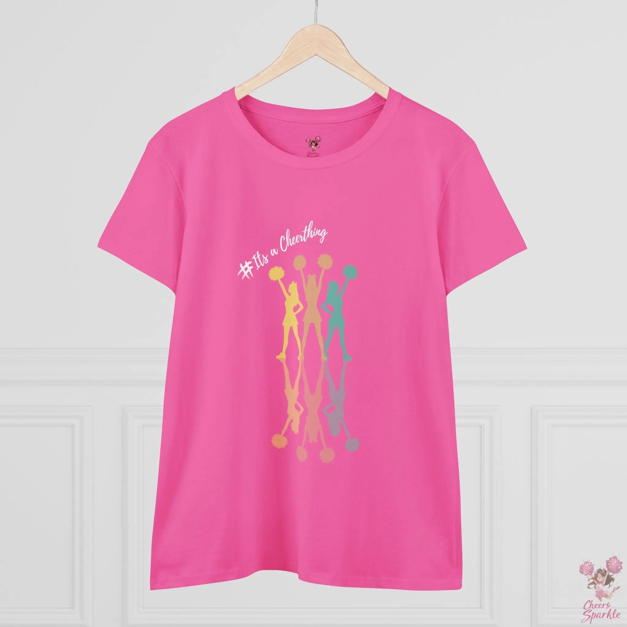 Cheerleader Silhouette T-Shirt"#Its a Cheerthing" - Cheers and Sparkle