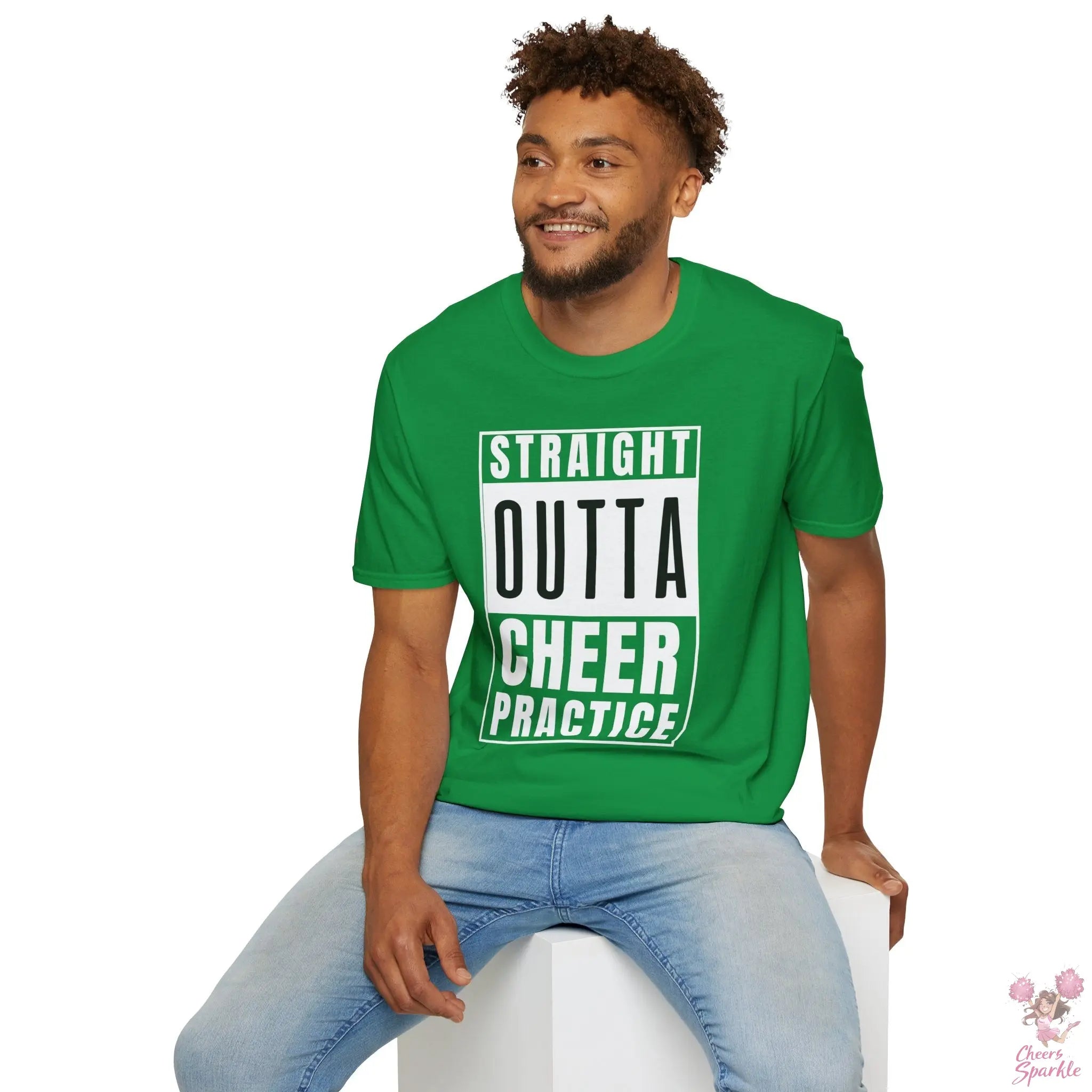 T-Shirt - "Straight Outta Cheer Practice" Cheers and Sparkle